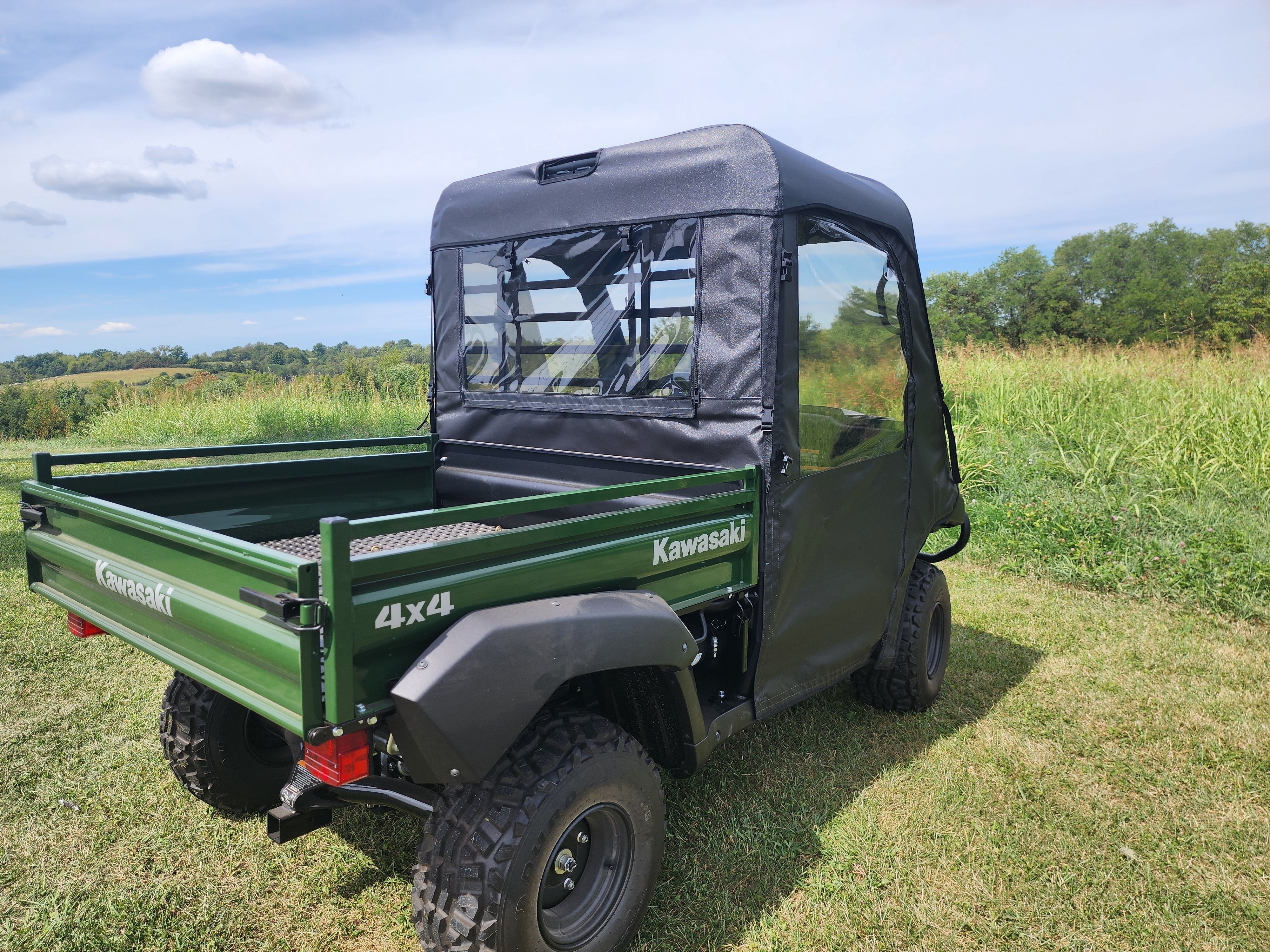 Photo of Kawasaki Mule 4000/4010 - Full Cab Enclosure for Hard Windshield by 3 Star UTV - Premium Enclosures for UTVs / Side by Sides