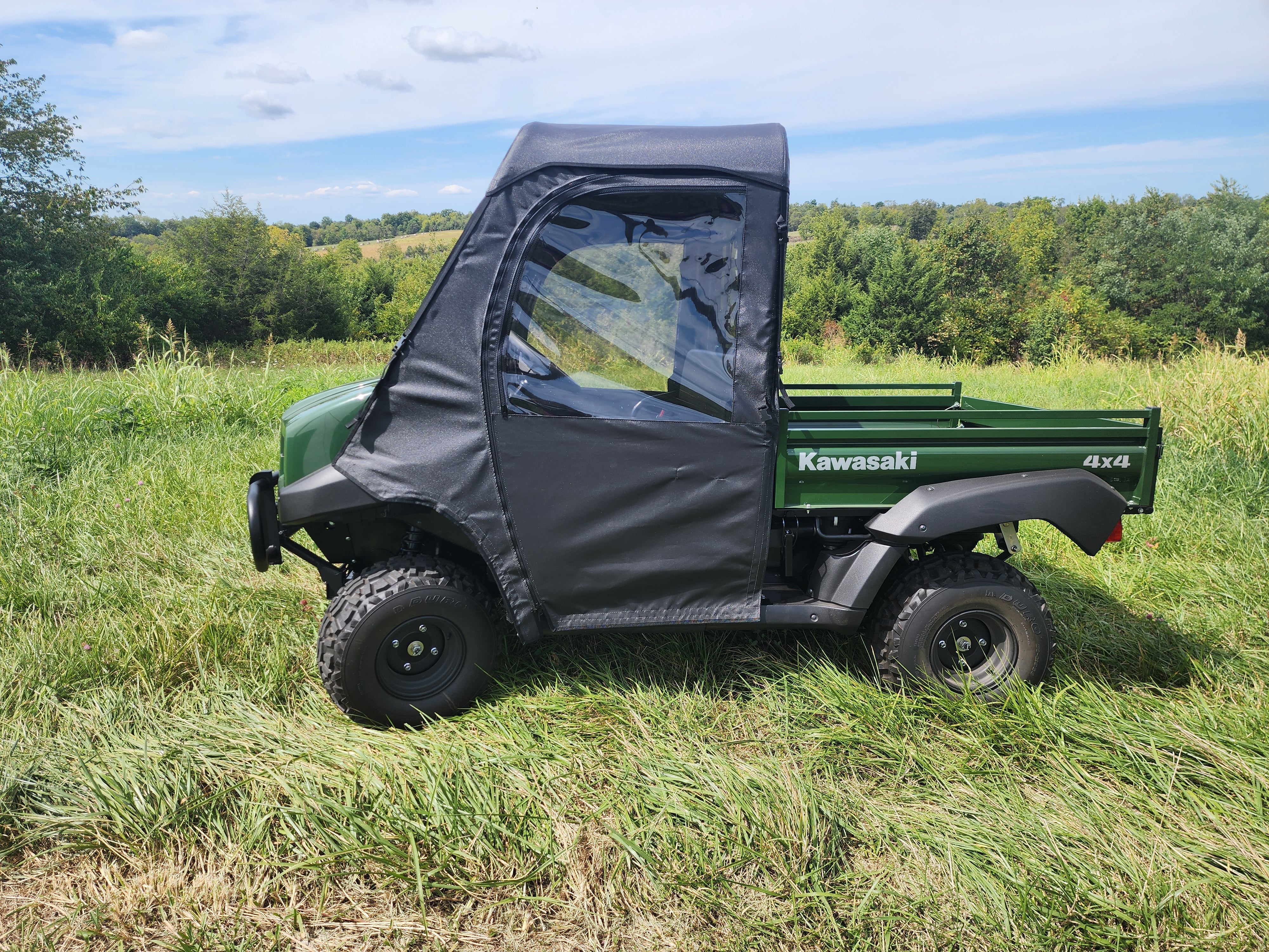 Photo of Kawasaki Mule 4000/4010 - Full Cab Enclosure for Hard Windshield by 3 Star UTV - Premium Enclosures for UTVs / Side by Sides