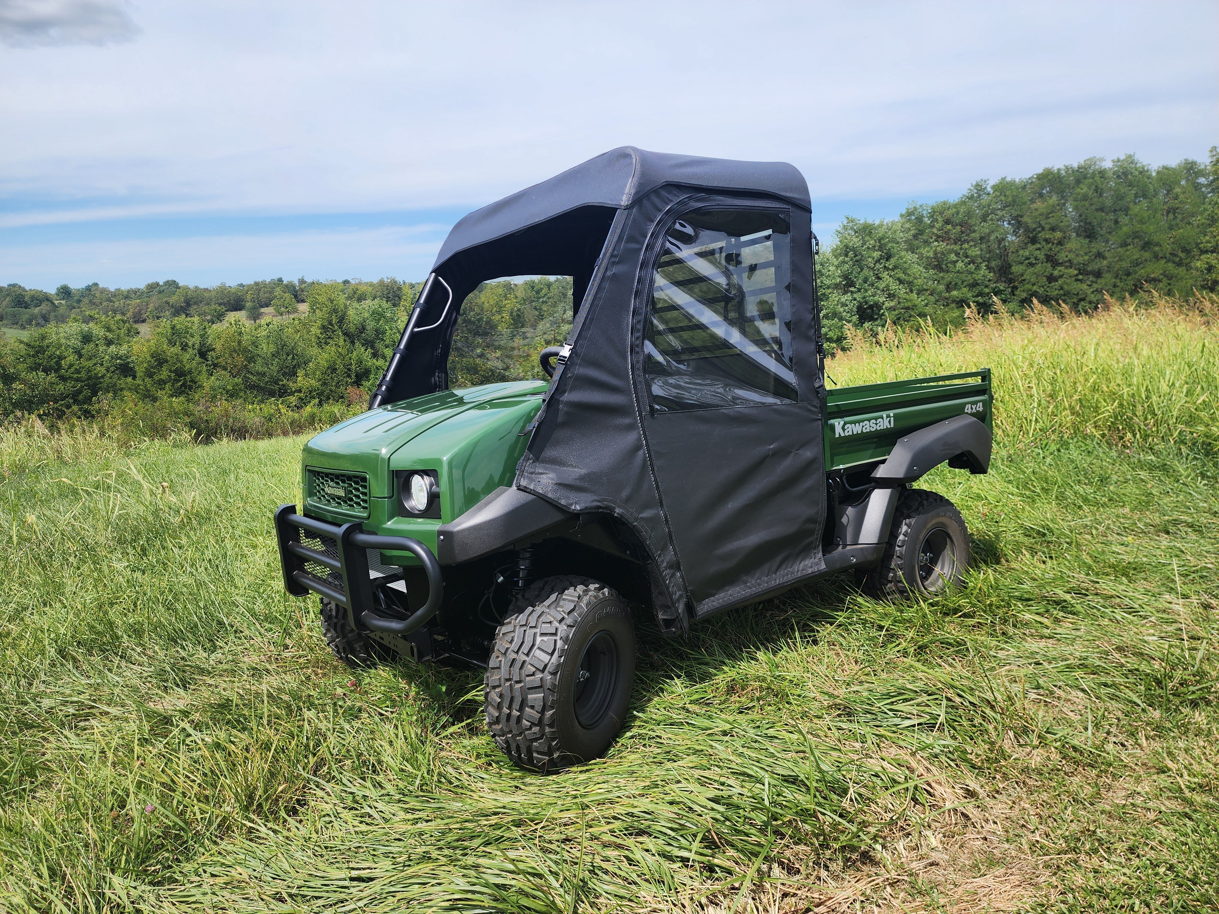Photo of Kawasaki Mule 4000/4010 - Full Cab Enclosure for Hard Windshield by 3 Star UTV - Premium Enclosures for UTVs / Side by Sides