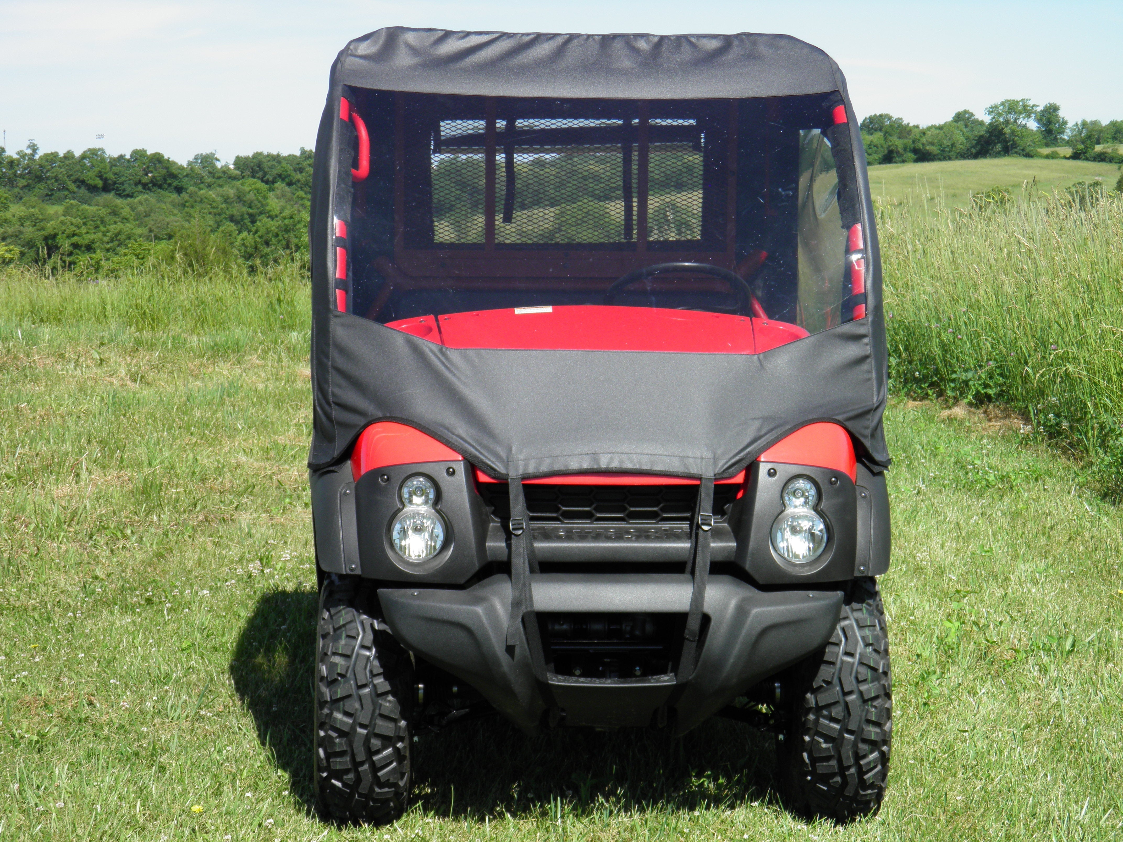 Photo of Kawasaki Mule 600/610 - Full Cab Enclosure with Vinyl Windshield by 3 Star UTV - Premium Enclosures for UTVs / Side by Sides