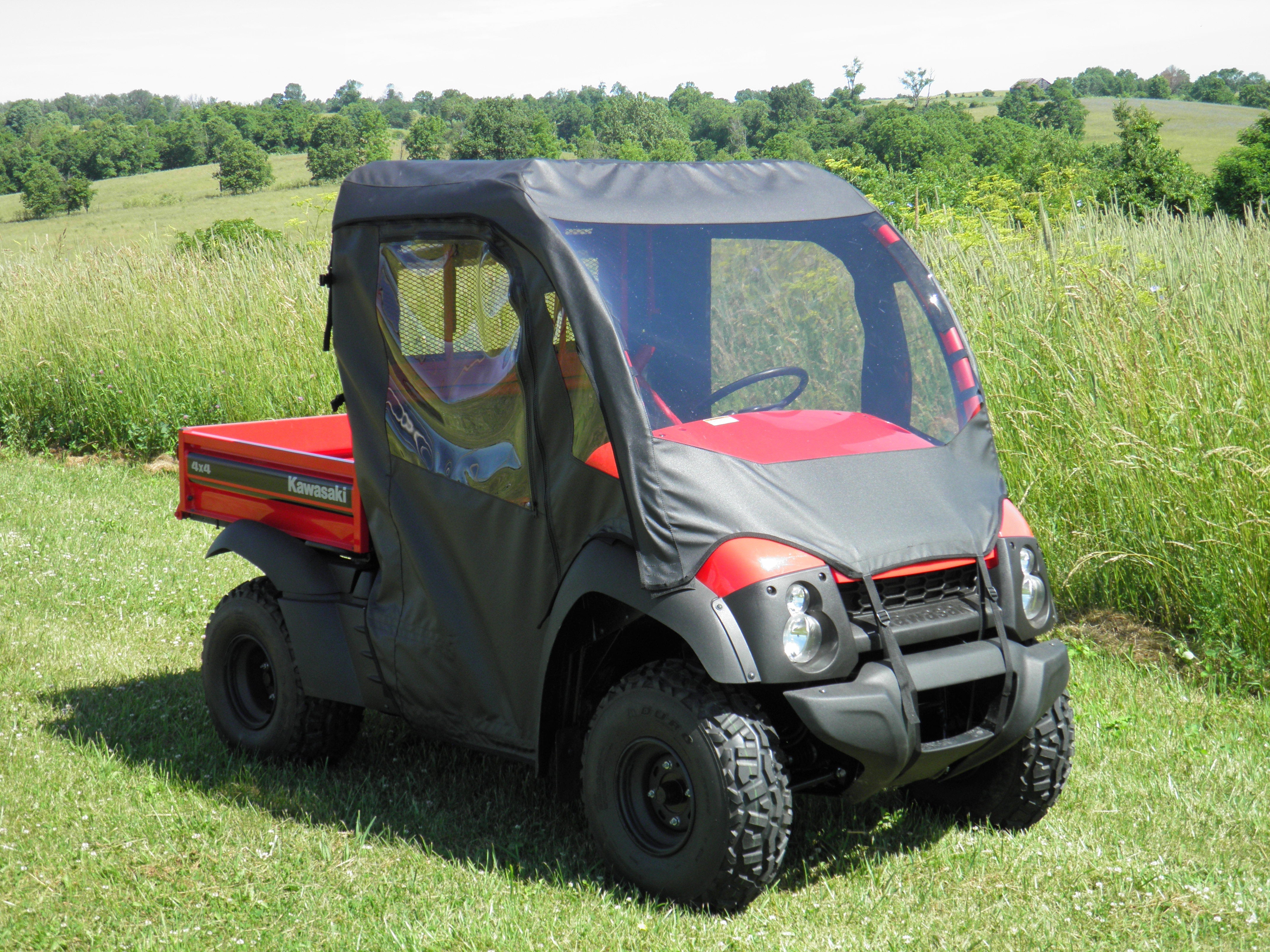 Photo of Kawasaki Mule 600/610 - Full Cab Enclosure with Vinyl Windshield by 3 Star UTV - Premium Enclosures for UTVs / Side by Sides