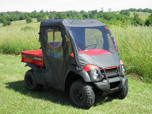 Photo of Kawasaki Mule 600/610 - Full Cab Enclosure with Vinyl Windshield by 3 Star UTV - Premium Enclosures for UTVs / Side by Sides