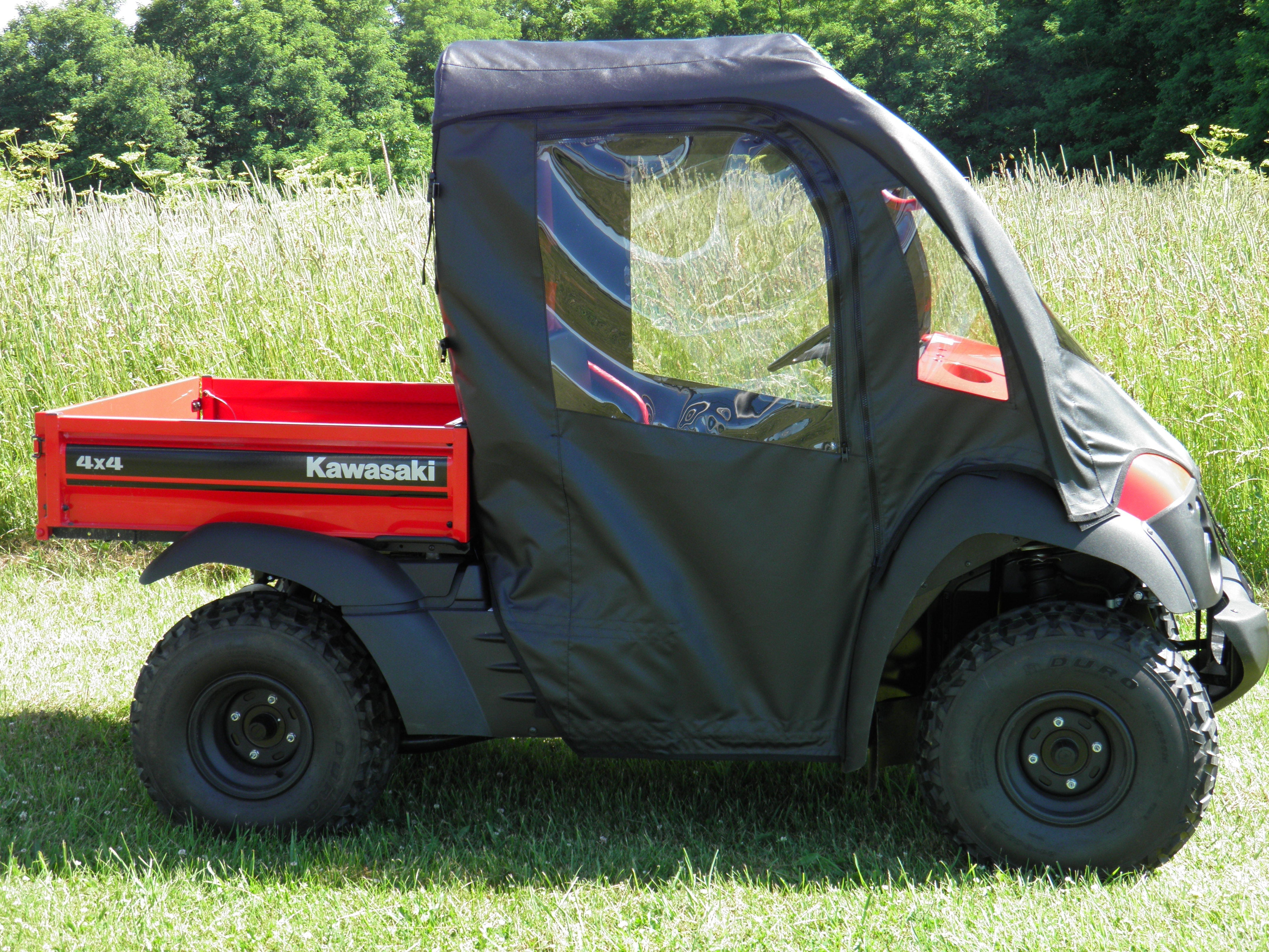 Photo of Kawasaki Mule 600/610 - Full Cab Enclosure with Vinyl Windshield by 3 Star UTV - Premium Enclosures for UTVs / Side by Sides