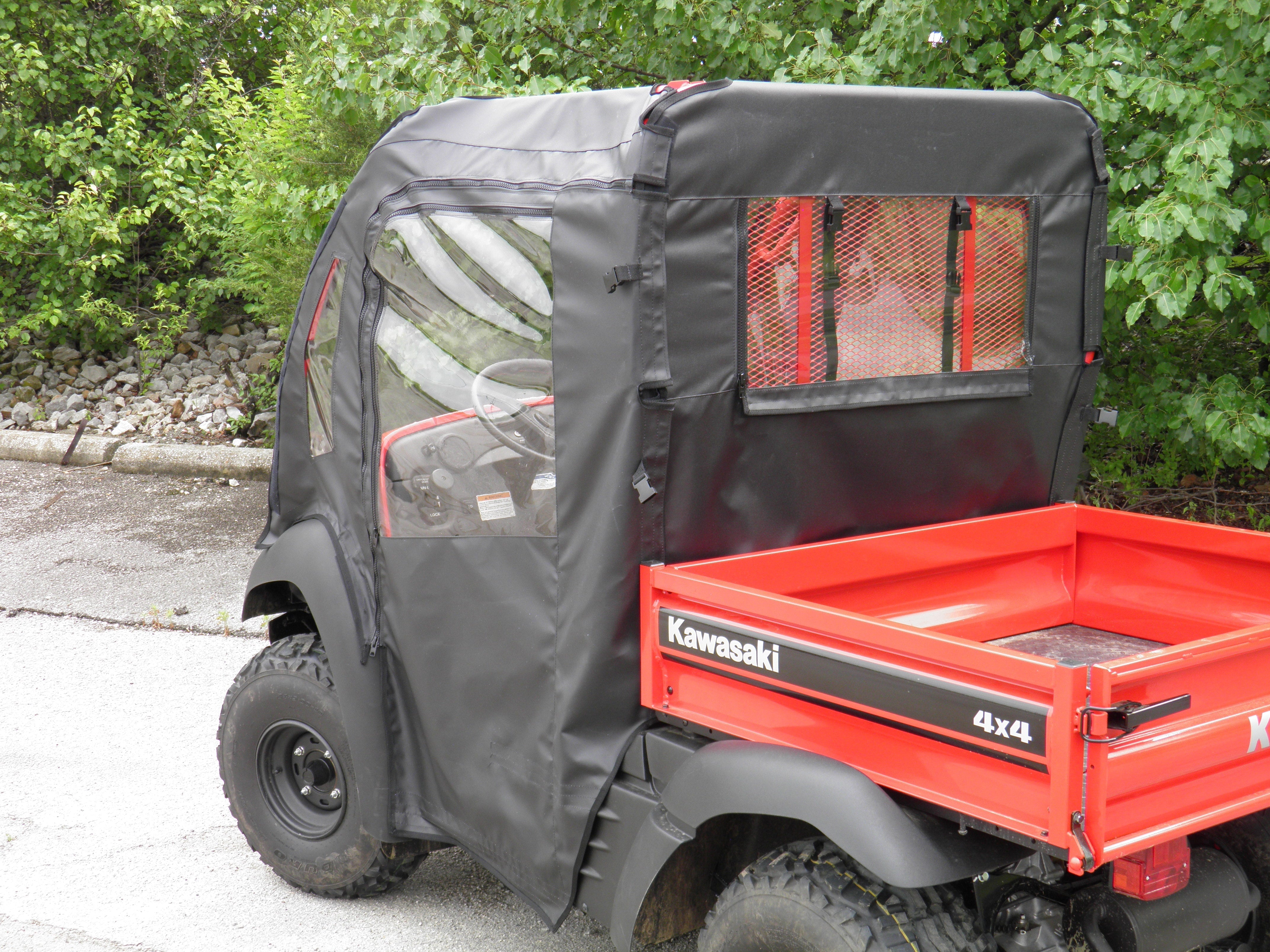 Photo of Kawasaki Mule 600/610 - Full Cab Enclosure for Hard Windshield by 3 Star UTV - Premium Enclosures for UTVs / Side by Sides