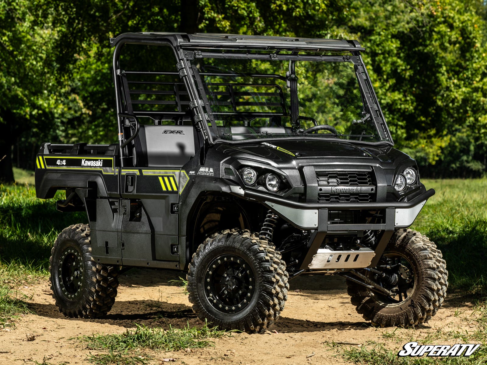 Kawasaki Mule Pro FXR Scratch Resistant Flip Windshield