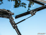 Photo of SuperATV Kawasaki Mule Pro Scratch-Resistant Flip Windshield by SuperATV - Premium Windshields for UTVs / Side by Sides