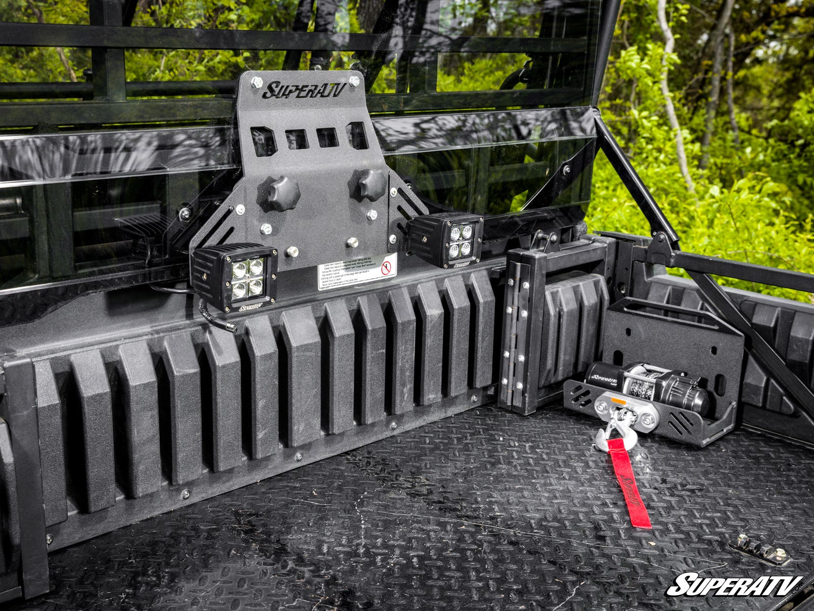 Photo of SuperATV Kawasaki Mule Pro Bed Winch by SuperATV - Premium Winches & Winch Mounts for UTVs / Side by Sides