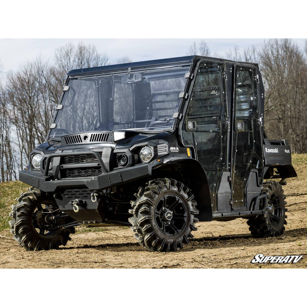 Kawasaki Mule Pro Scratch Resistant Full Windshield