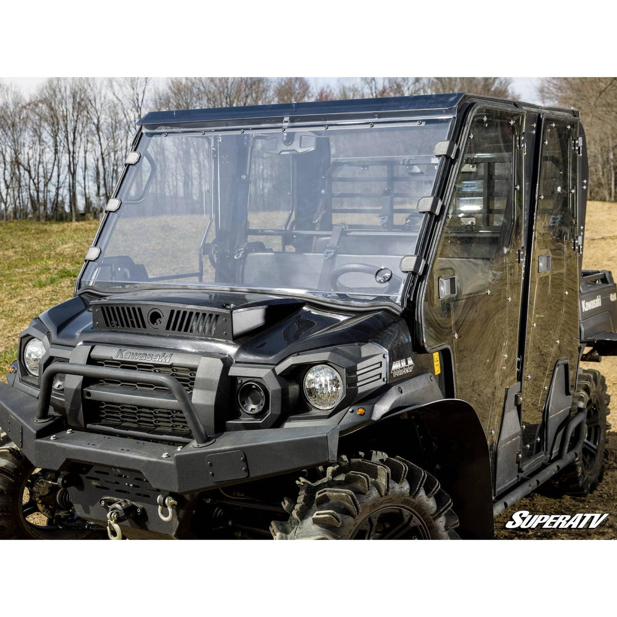 Kawasaki Mule Pro Scratch Resistant Full Windshield