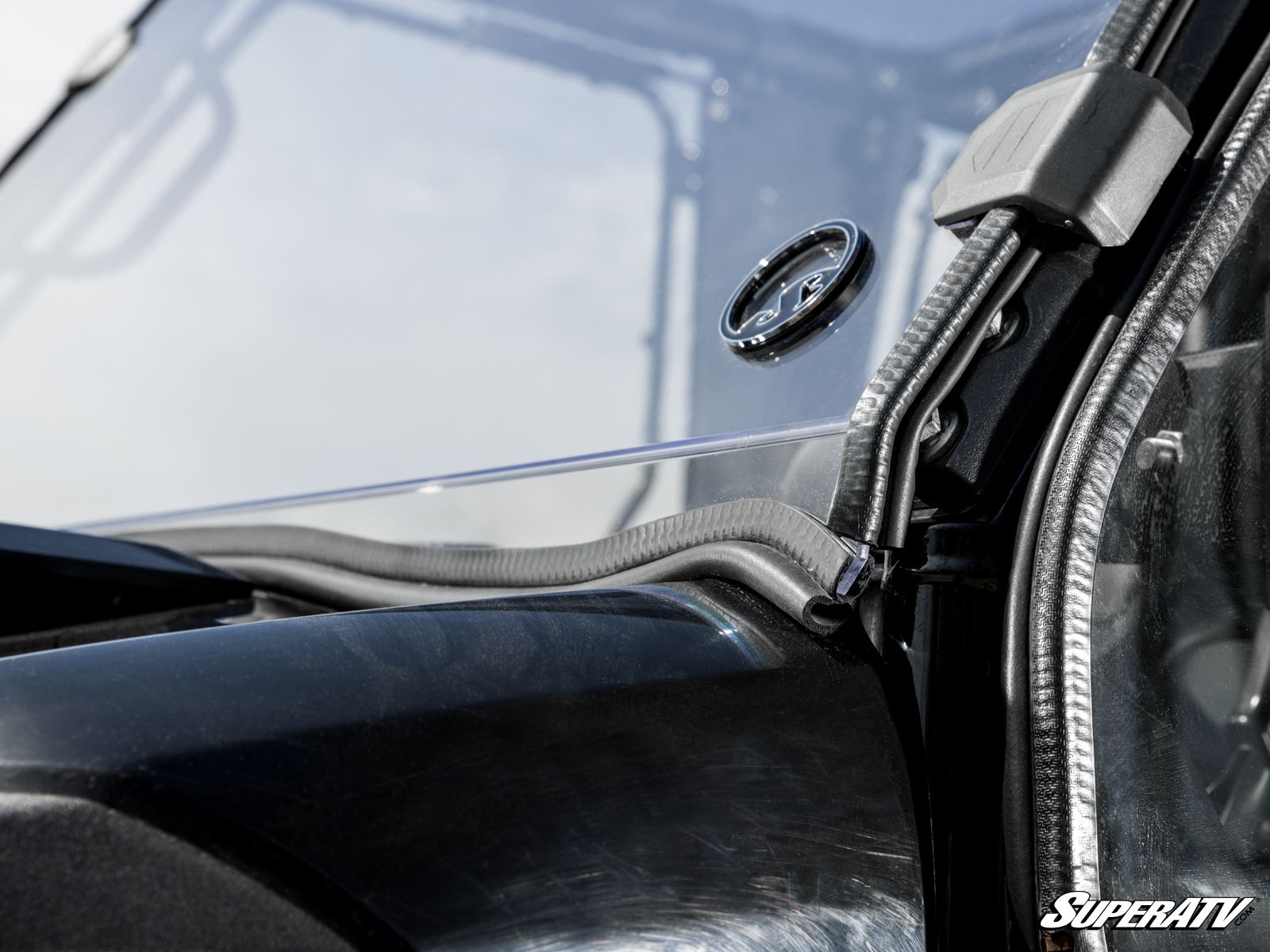 Photo of SuperATV Kawasaki Mule Pro Scratch-Resistant Full Windshield by SuperATV - Premium Windshields for UTVs / Side by Sides