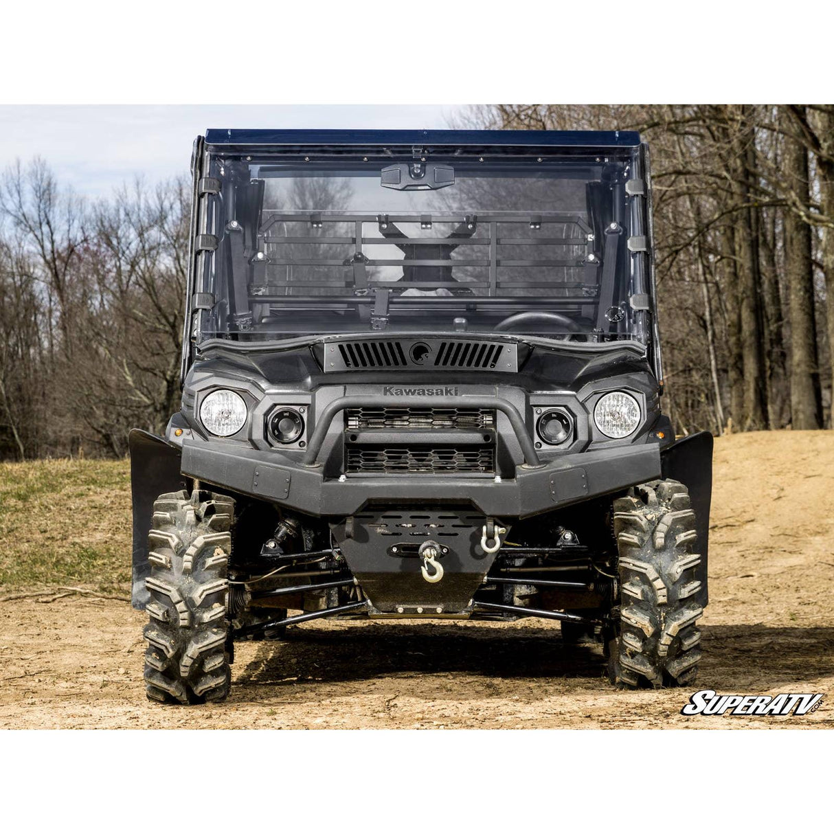 Kawasaki Mule Pro Scratch Resistant Full Windshield