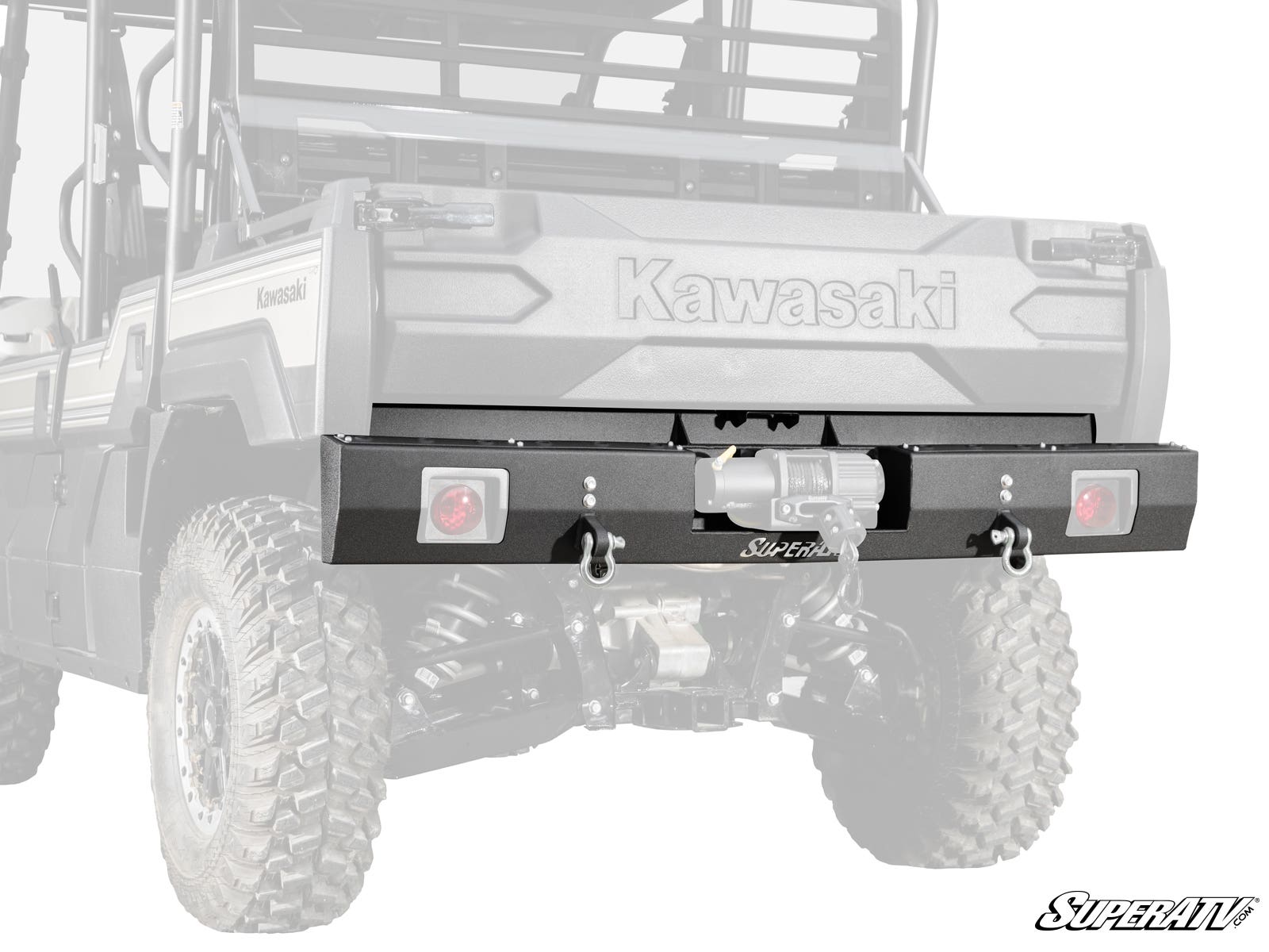 Photo of SuperATV Kawasaki Mule Pro Winch Ready Rear Bumper by SuperATV - Premium Bumpers for UTVs / Side by Sides