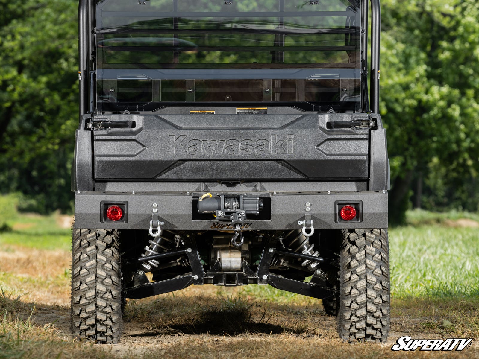 Photo of SuperATV Kawasaki Mule Pro Winch Ready Rear Bumper by SuperATV - Premium Bumpers for UTVs / Side by Sides