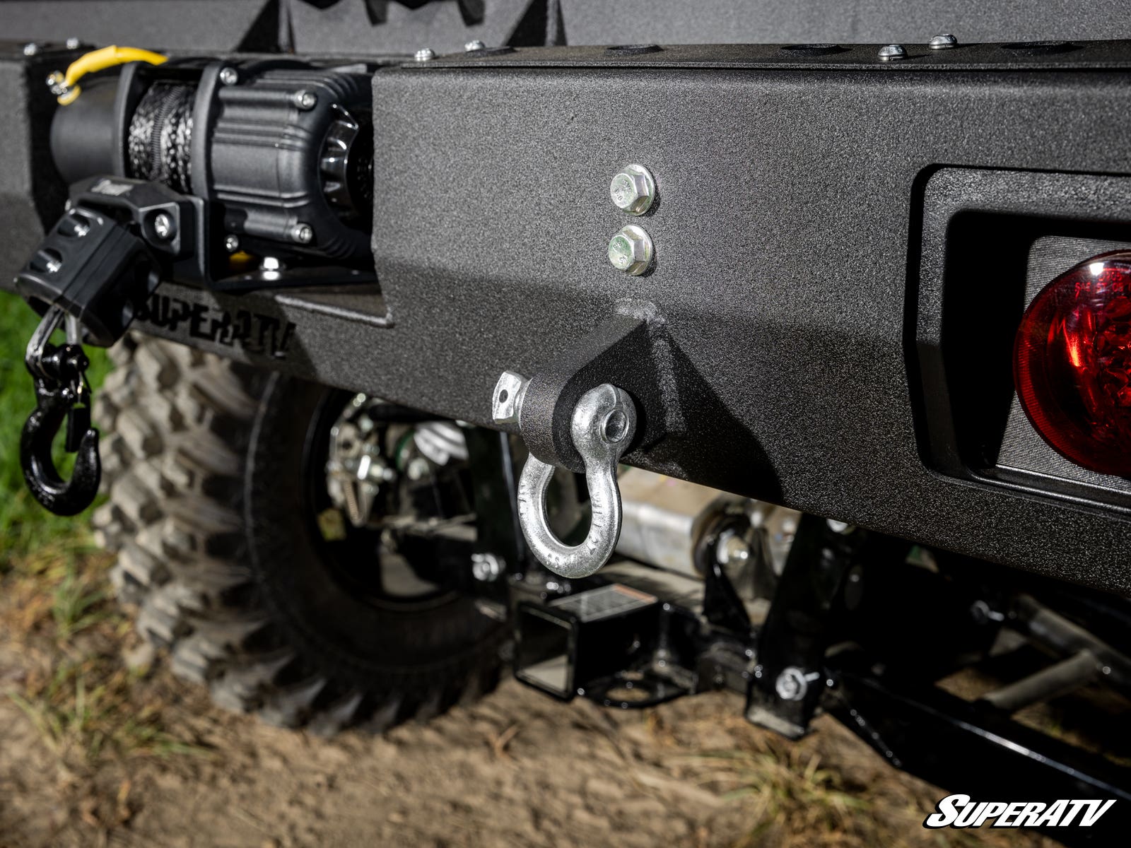 Photo of SuperATV Kawasaki Mule Pro Winch Ready Rear Bumper by SuperATV - Premium Bumpers for UTVs / Side by Sides