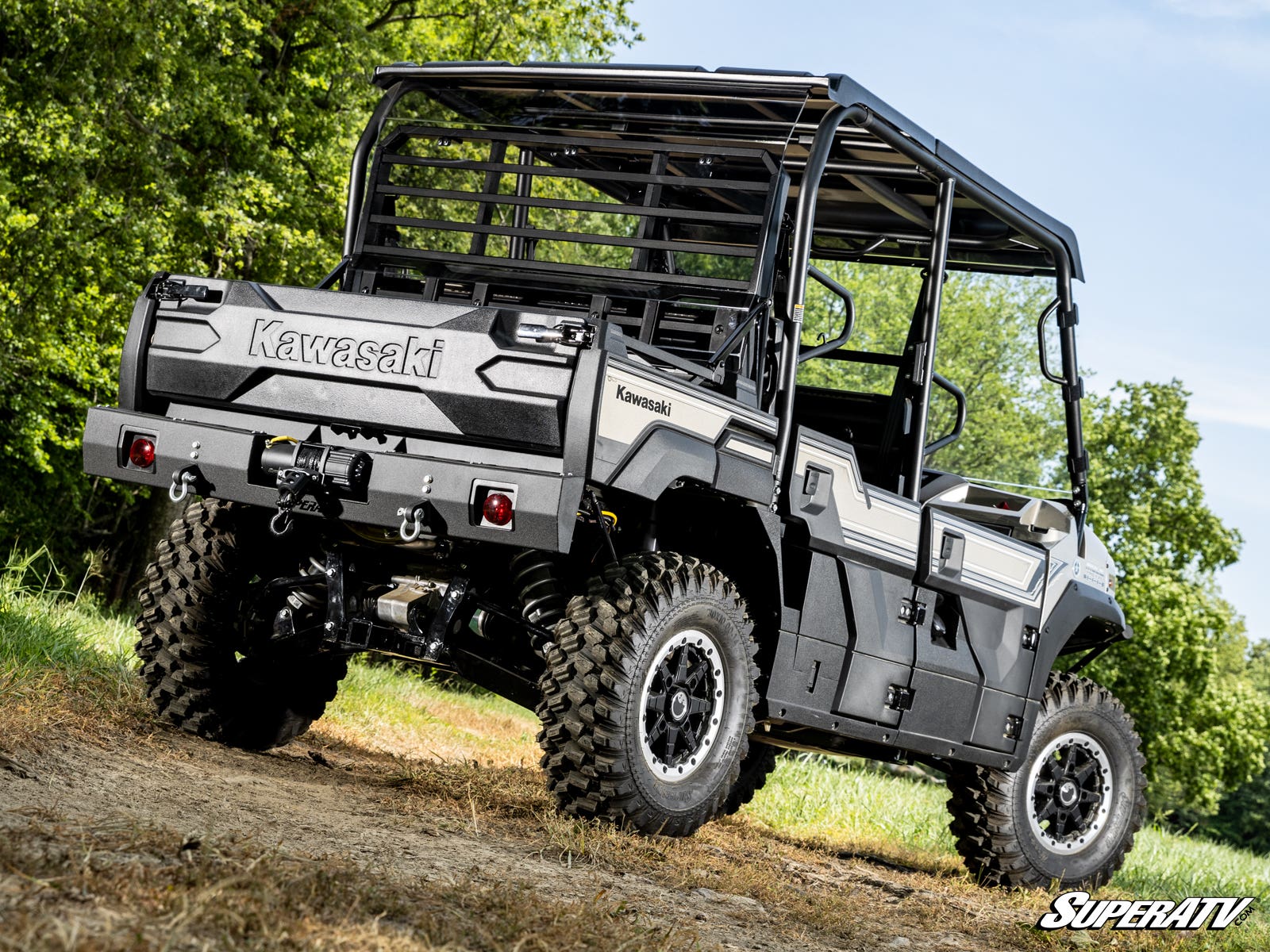 Photo of SuperATV Kawasaki Mule Pro Winch Ready Rear Bumper by SuperATV - Premium Bumpers for UTVs / Side by Sides