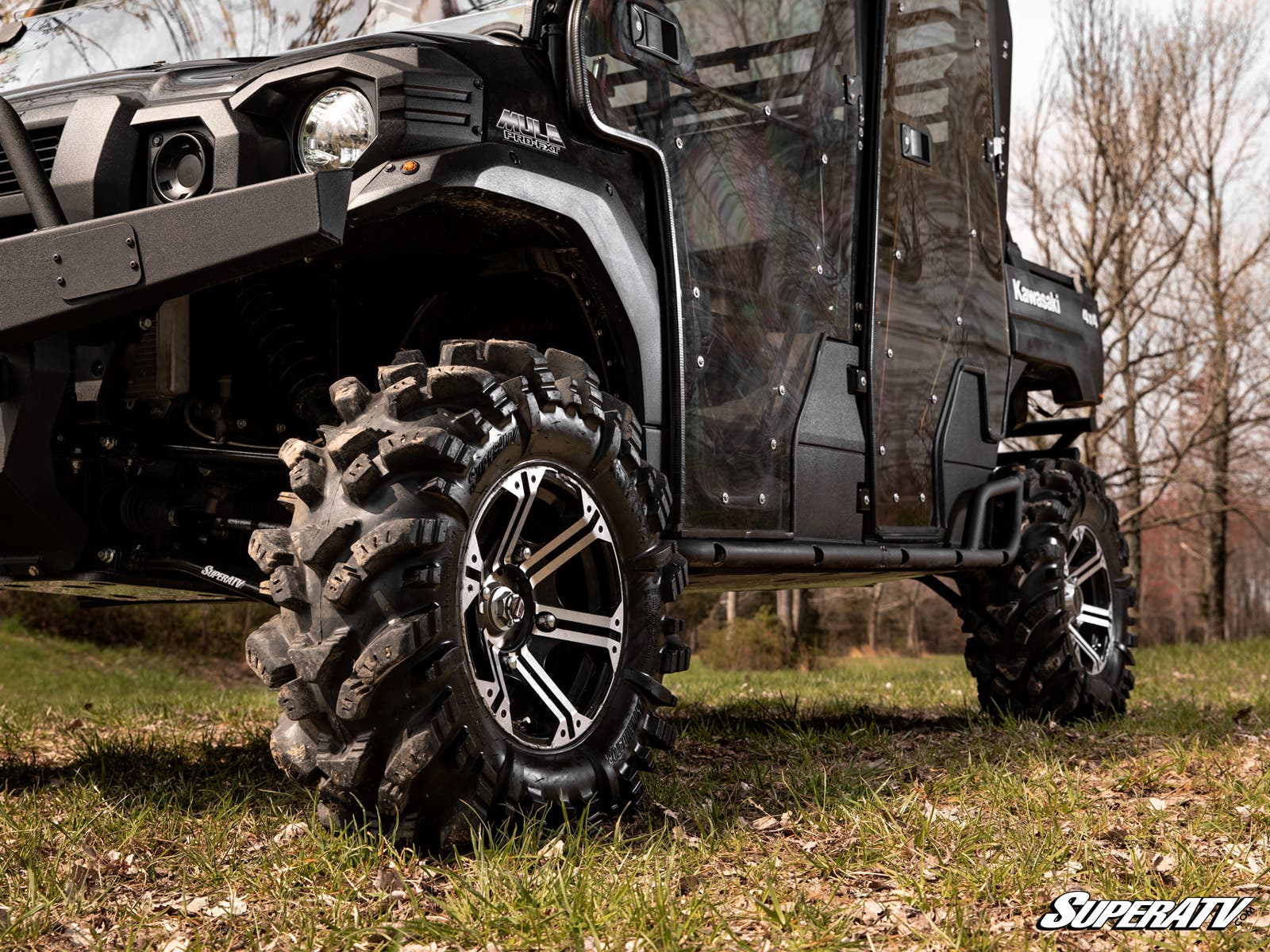 Photo of SuperATV Kawasaki Mule Pro-FXT Heavy-Duty Nerf Bars by SuperATV - Premium Nerf Bars for UTVs / Side by Sides