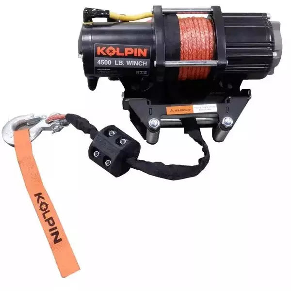 Photo of Kawasaki Mule Pro FX / FXT Quick Mount Winch 4500 lb Synthetic Rope by Kolpin - Premium Winches & Winch Mounts for UTVs / Side by Sides