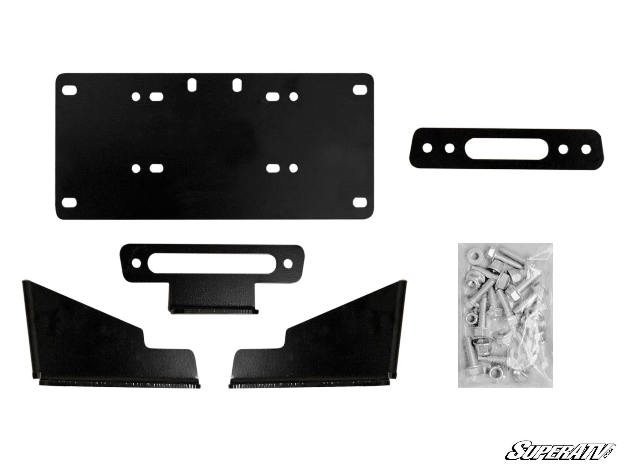 Photo of SuperATV Kawasaki Mule Pro Winch Mounting Plate by SuperATV - Premium Winches & Winch Mounts for UTVs / Side by Sides