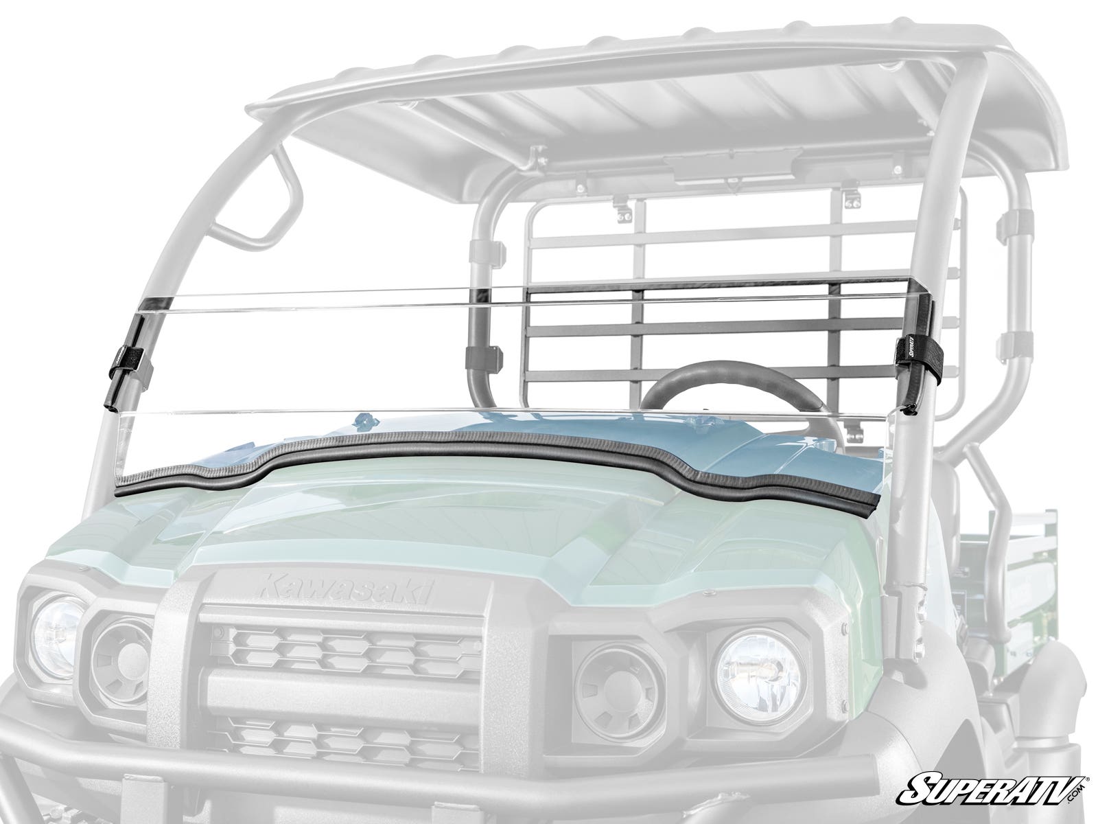 Photo of SuperATV Kawasaki Mule SX Half Windshield by SuperATV - Premium Windshields for UTVs / Side by Sides