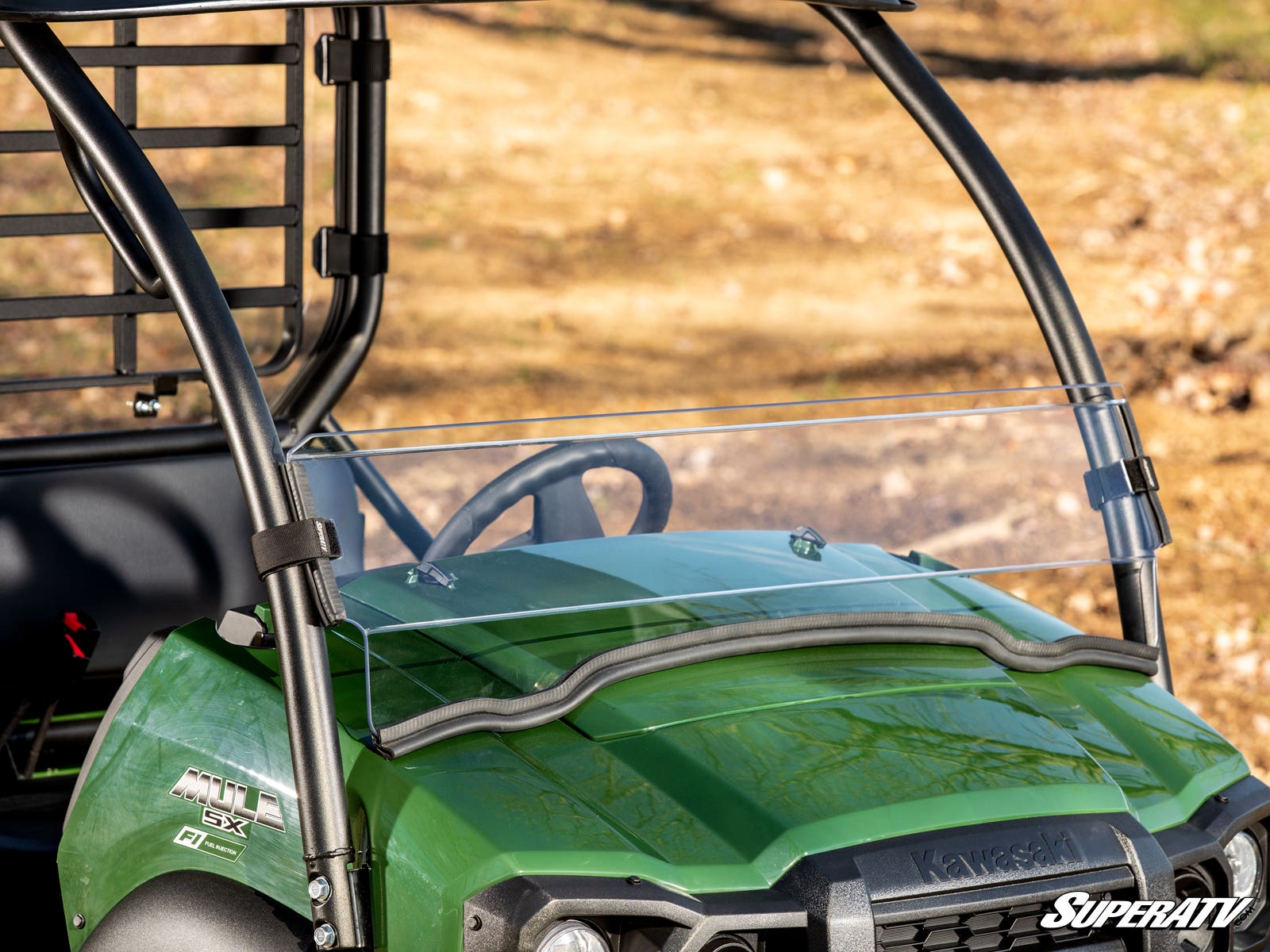 Photo of SuperATV Kawasaki Mule SX Half Windshield by SuperATV - Premium Windshields for UTVs / Side by Sides