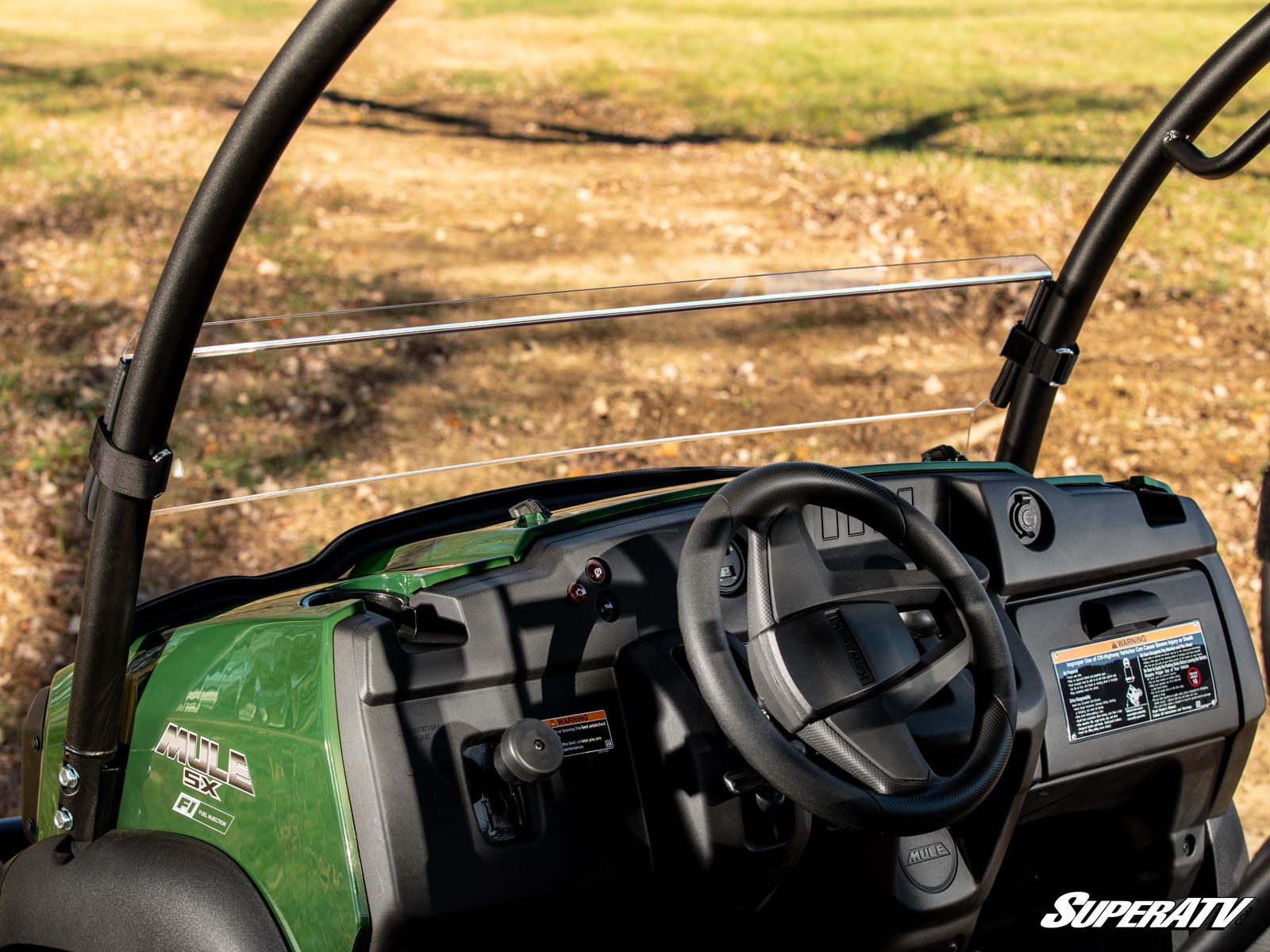 Photo of SuperATV Kawasaki Mule SX Half Windshield by SuperATV - Premium Windshields for UTVs / Side by Sides