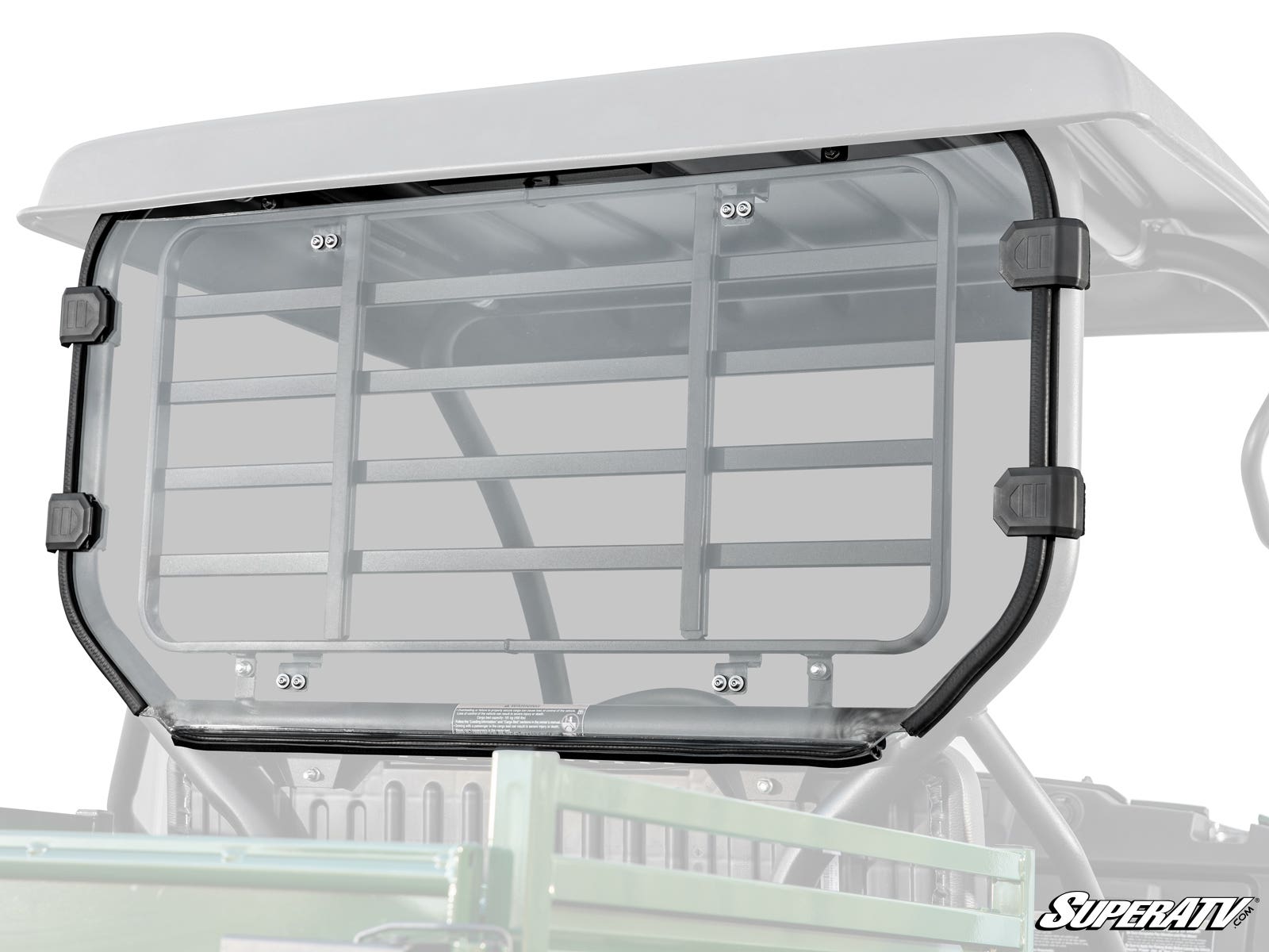 Photo of SuperATV Kawasaki Mule SX Rear Windshield by SuperATV - Premium Windshields for UTVs / Side by Sides