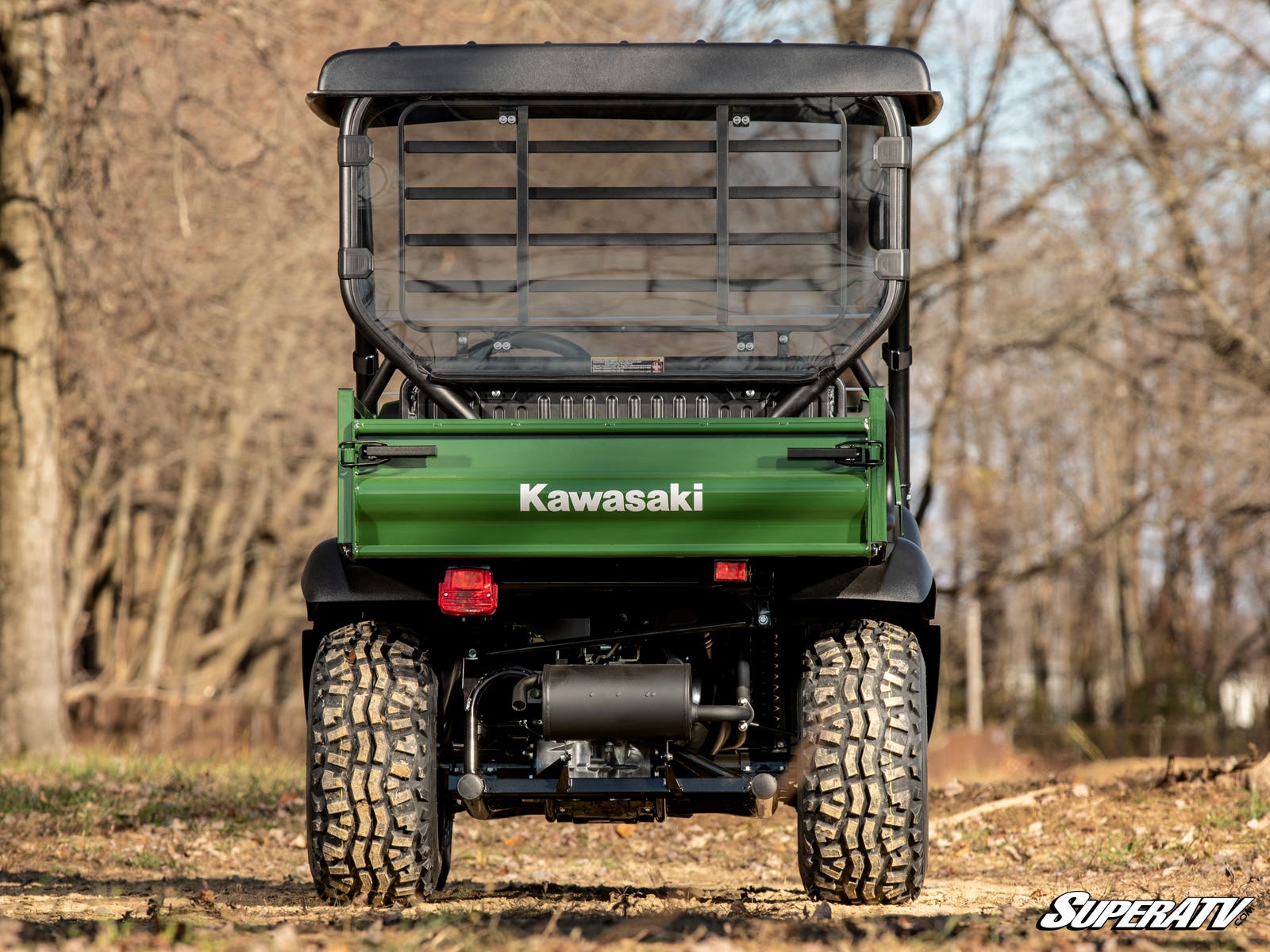 Photo of SuperATV Kawasaki Mule SX Rear Windshield by SuperATV - Premium Windshields for UTVs / Side by Sides