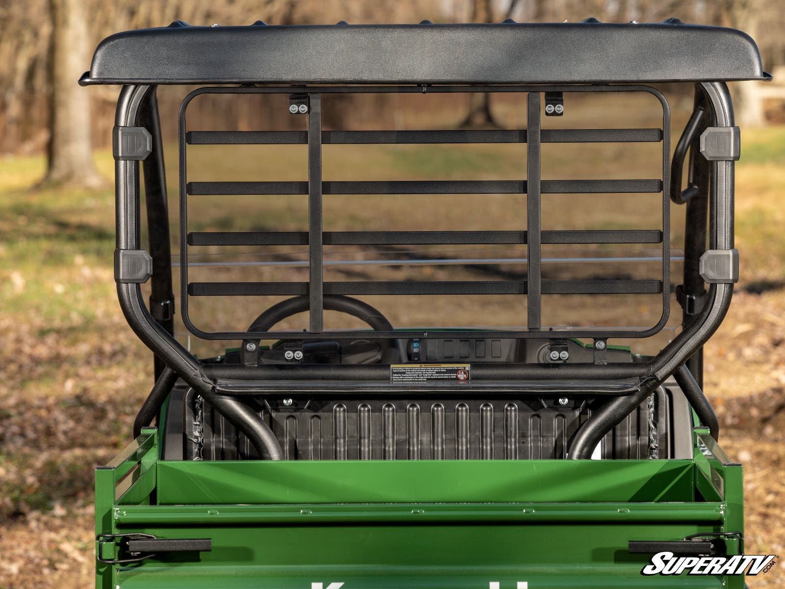 Photo of SuperATV Kawasaki Mule SX Rear Windshield by SuperATV - Premium Windshields for UTVs / Side by Sides