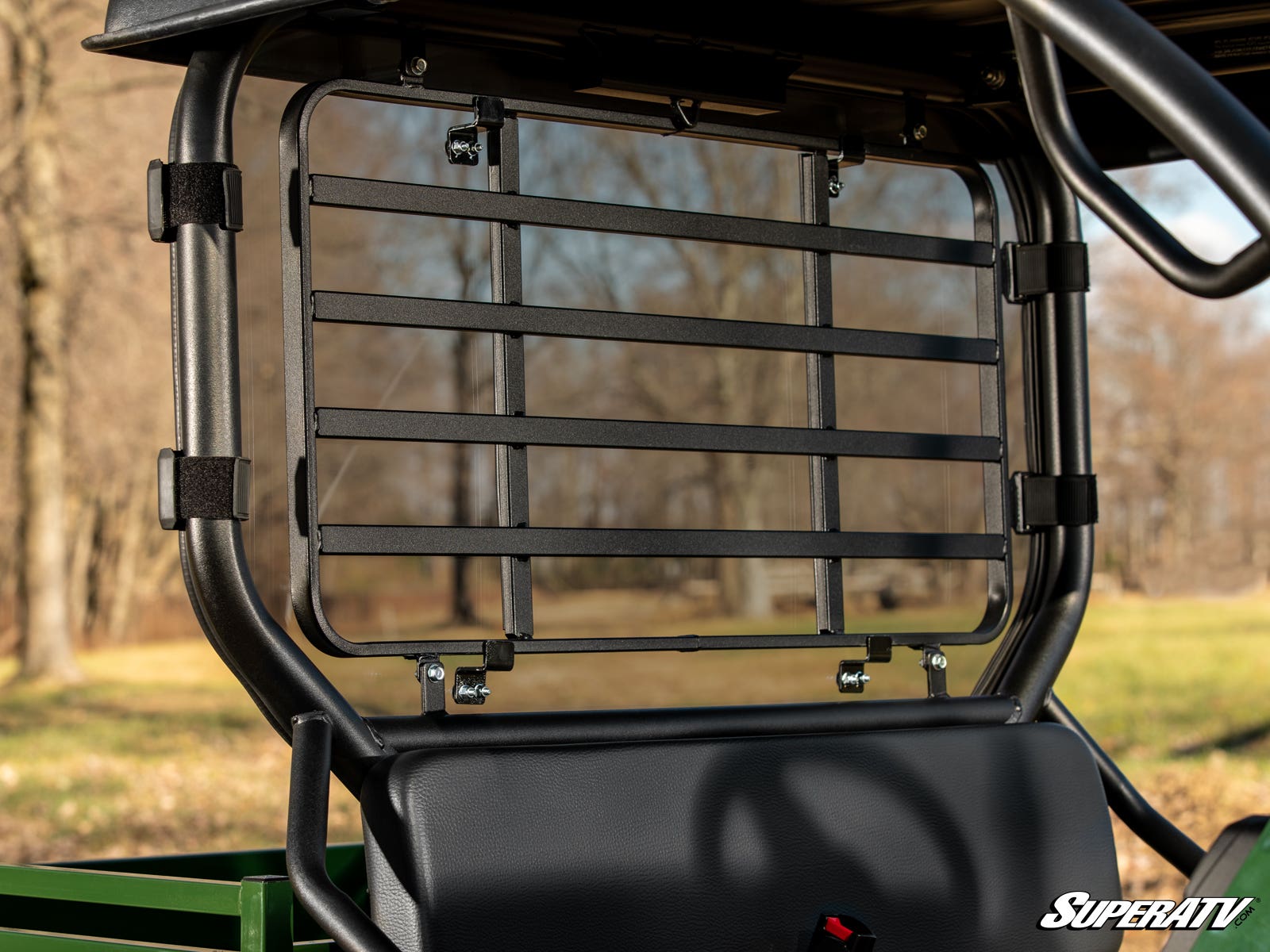 Photo of SuperATV Kawasaki Mule SX Rear Windshield by SuperATV - Premium Windshields for UTVs / Side by Sides