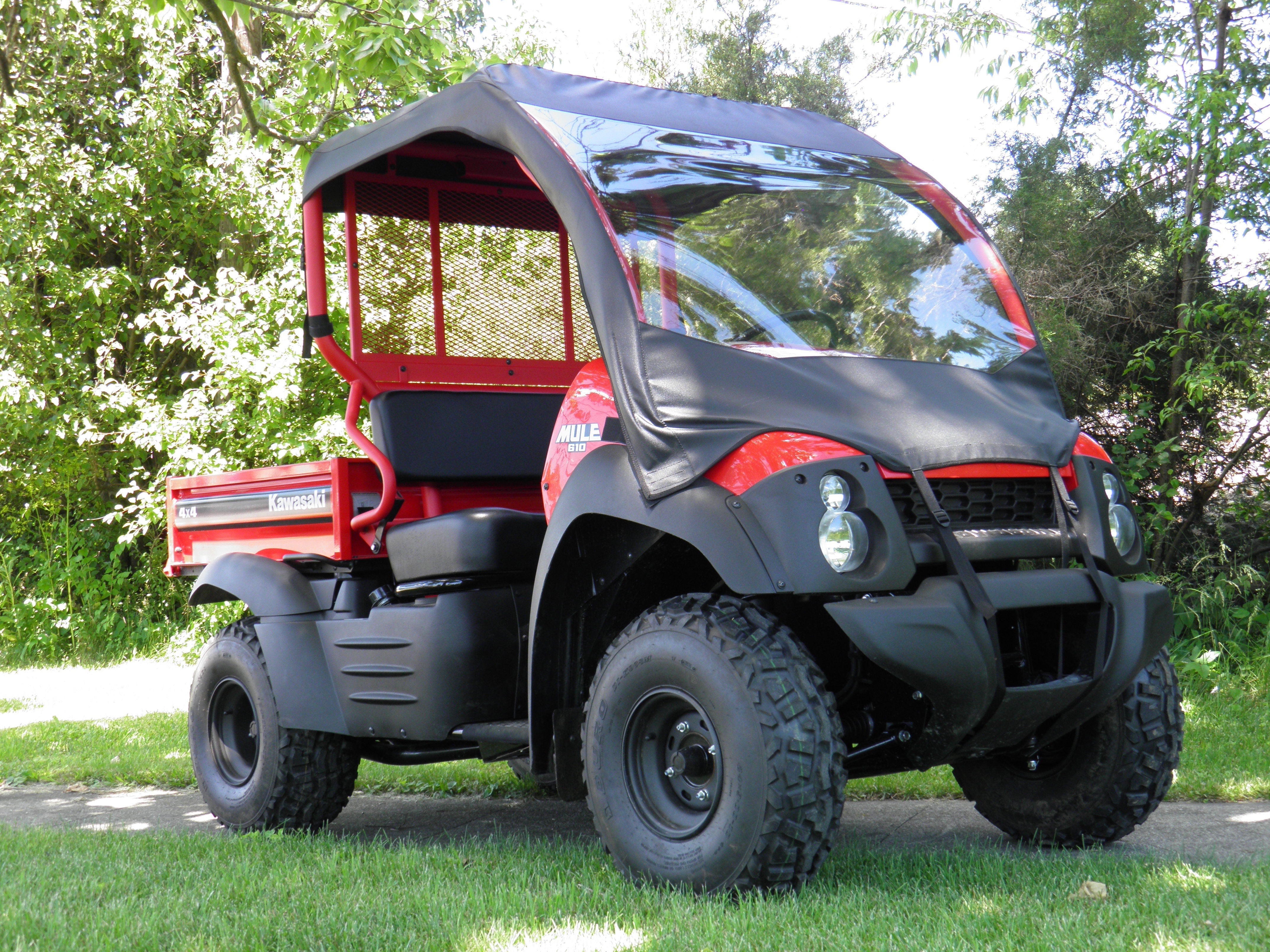 Photo of Kawasaki Mule SX - Vinyl Windshield/Top Combo by 3 Star UTV - Premium Enclosures for UTVs / Side by Sides
