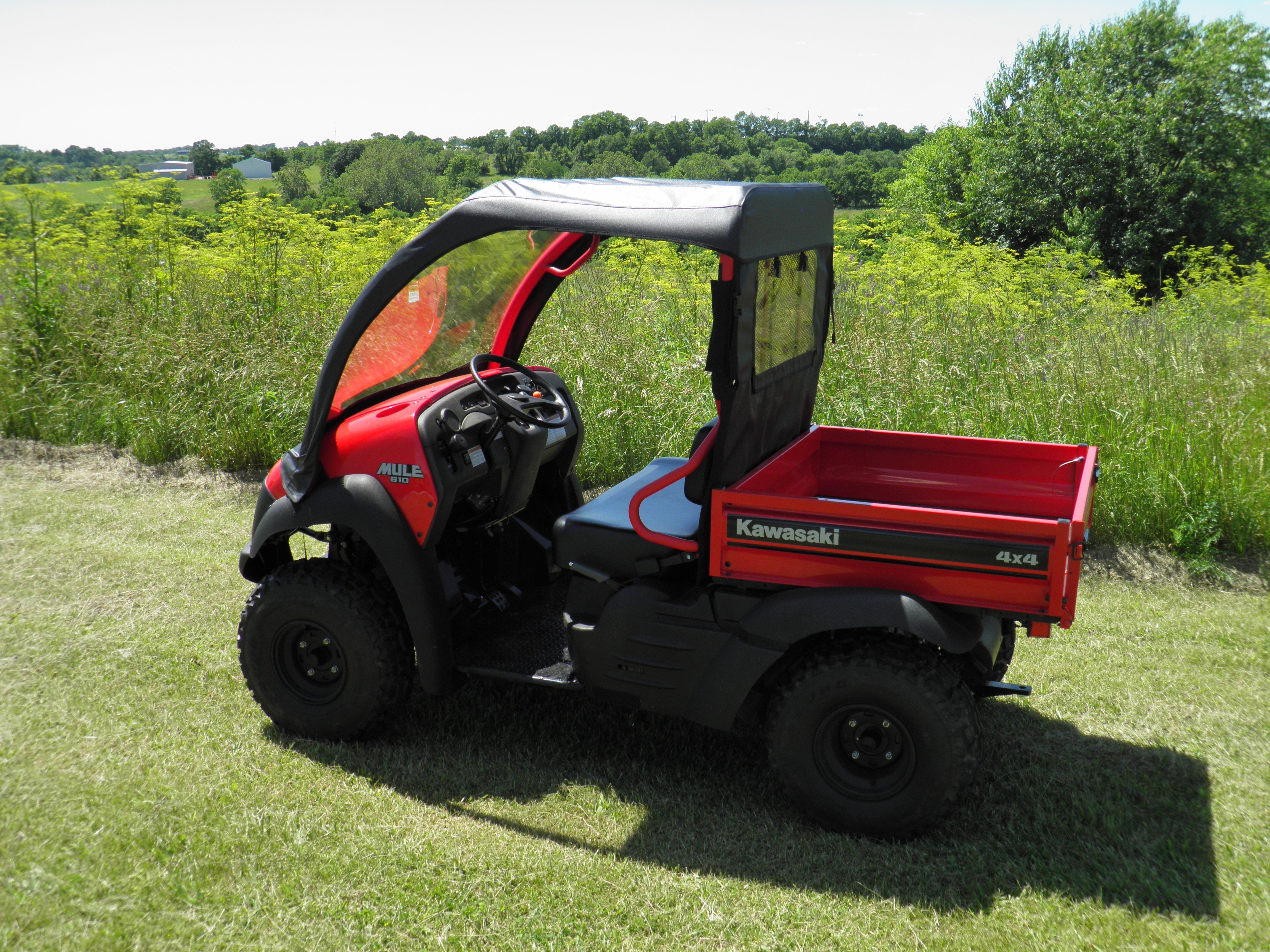 Photo of Kawasaki Mule SX - Vinyl Windshield/Top/Rear Combo by 3 Star UTV - Premium Enclosures for UTVs / Side by Sides