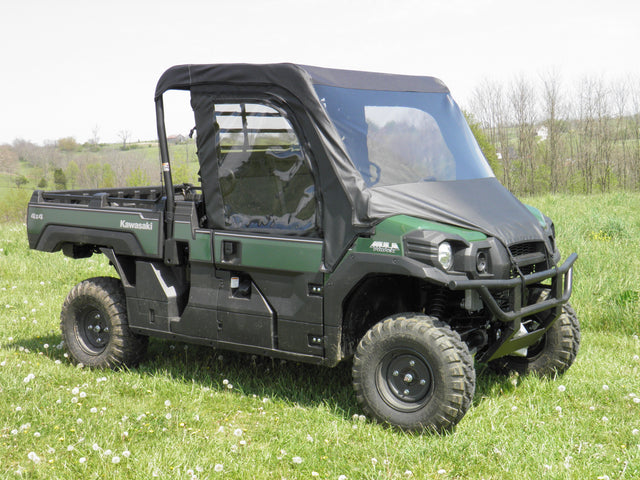 Photo of Kawasaki Pro FX - Full Cab Enclosure with Vinyl Windshield (Half Doors) by 3 Star UTV - Premium Enclosures for UTVs / Side by Sides