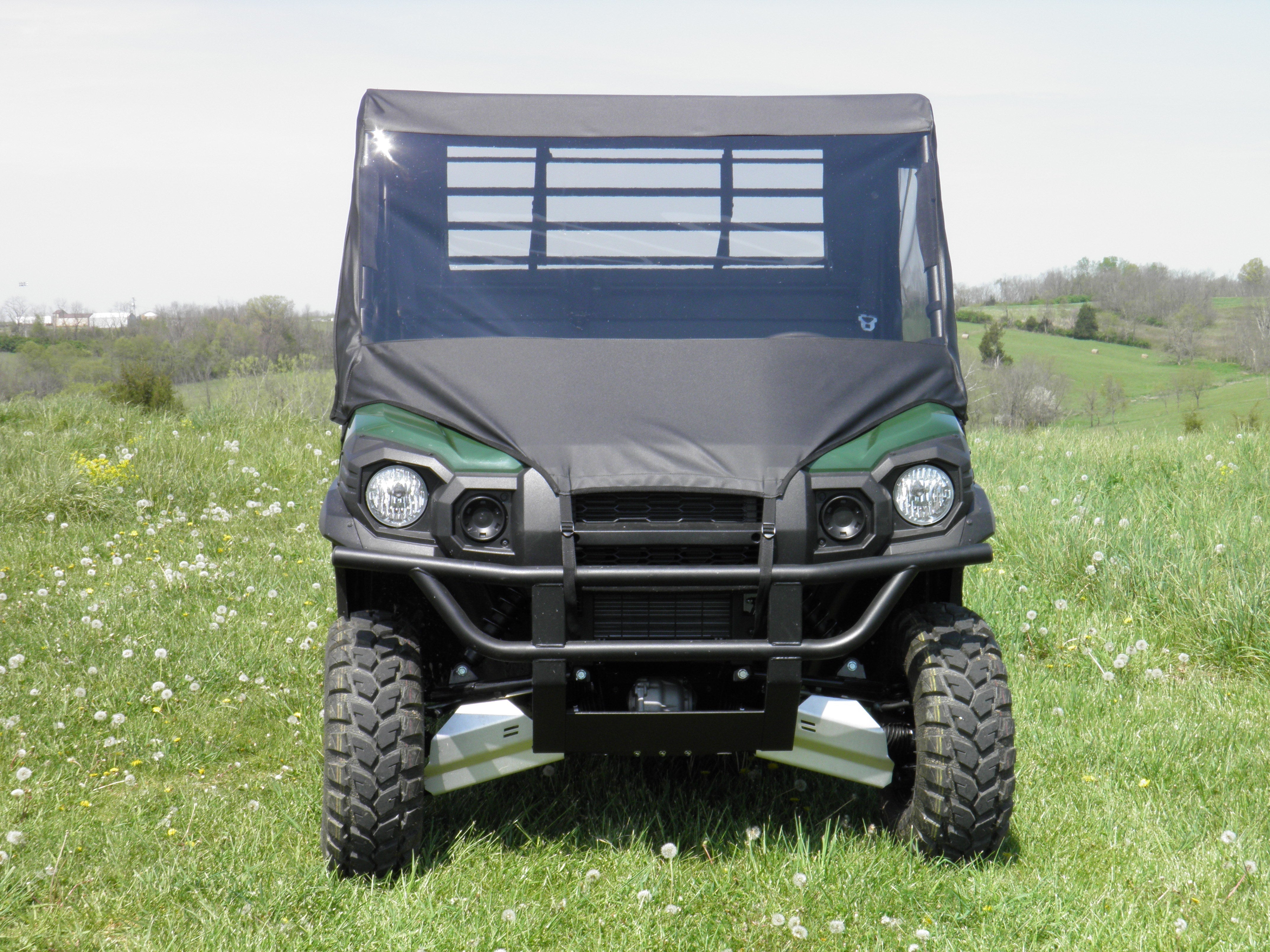 Photo of Kawasaki Pro FX - Full Cab Enclosure with Vinyl Windshield (Full Doors) by 3 Star UTV - Premium Enclosures for UTVs / Side by Sides