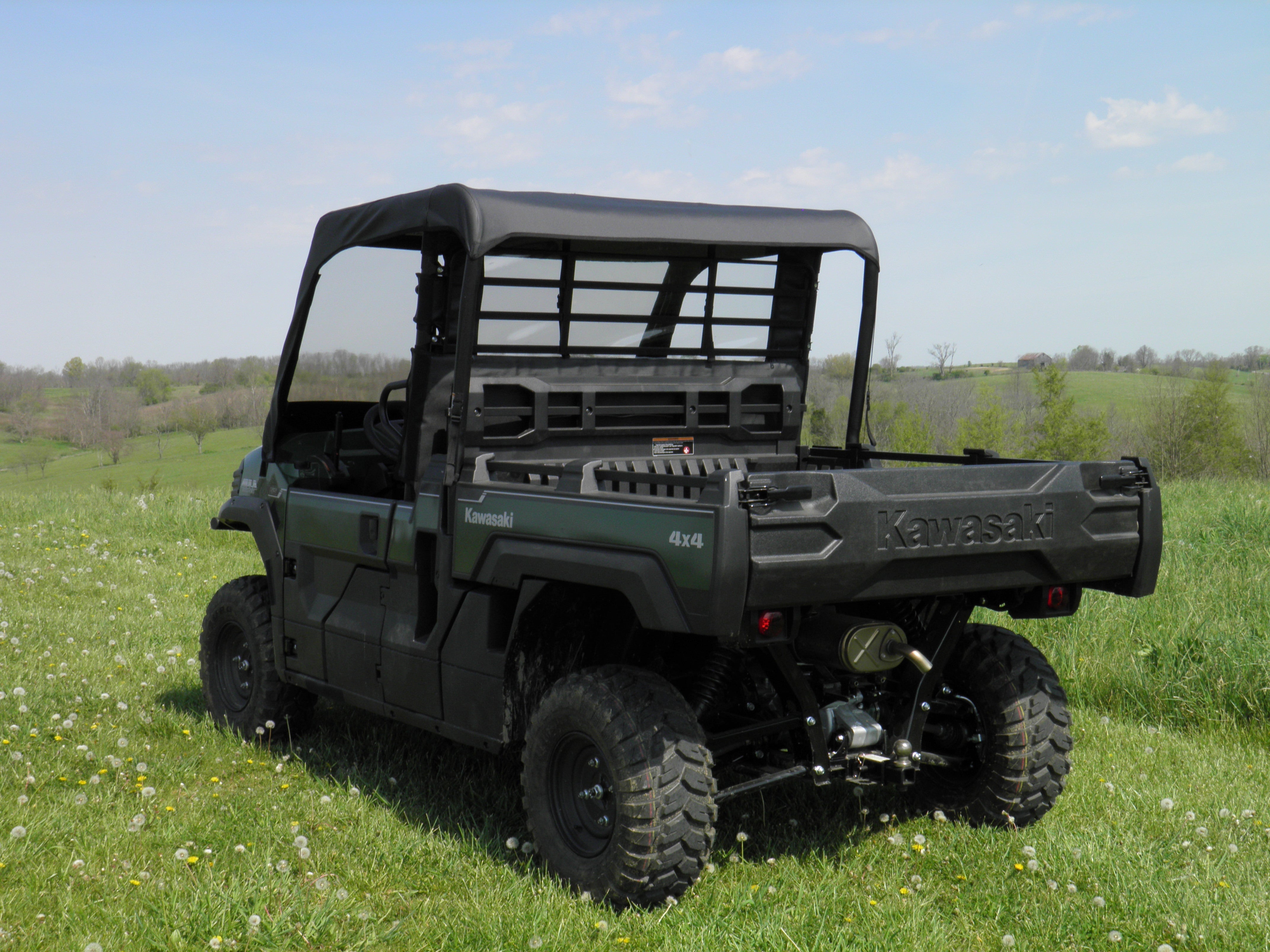 Photo of Kawasaki Pro FX - Vinyl Windshield/Top/Rear Combo by 3 Star UTV - Premium Enclosures for UTVs / Side by Sides