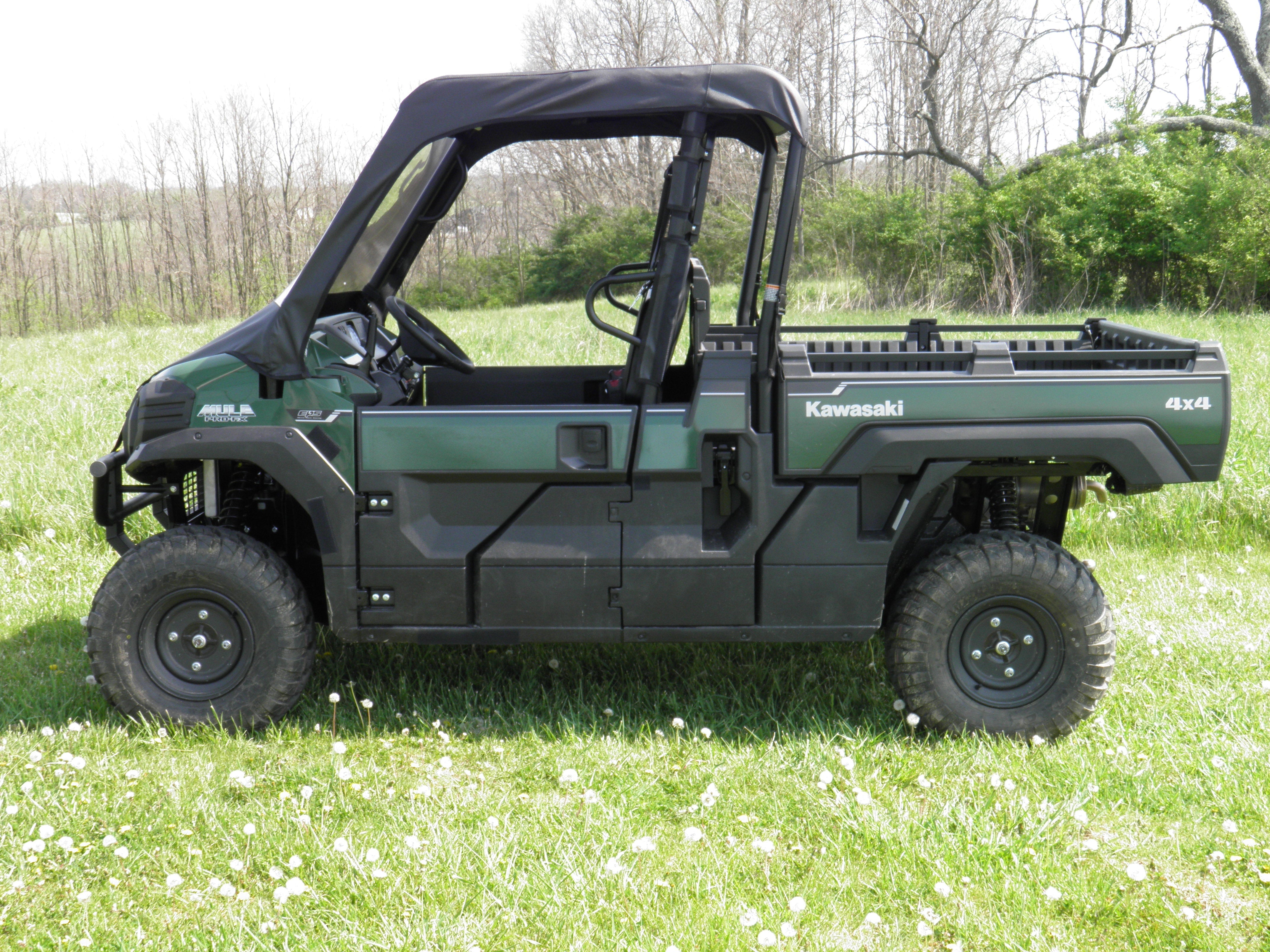 Photo of Kawasaki Pro FX - Vinyl Windshield/Top/Rear Combo by 3 Star UTV - Premium Enclosures for UTVs / Side by Sides