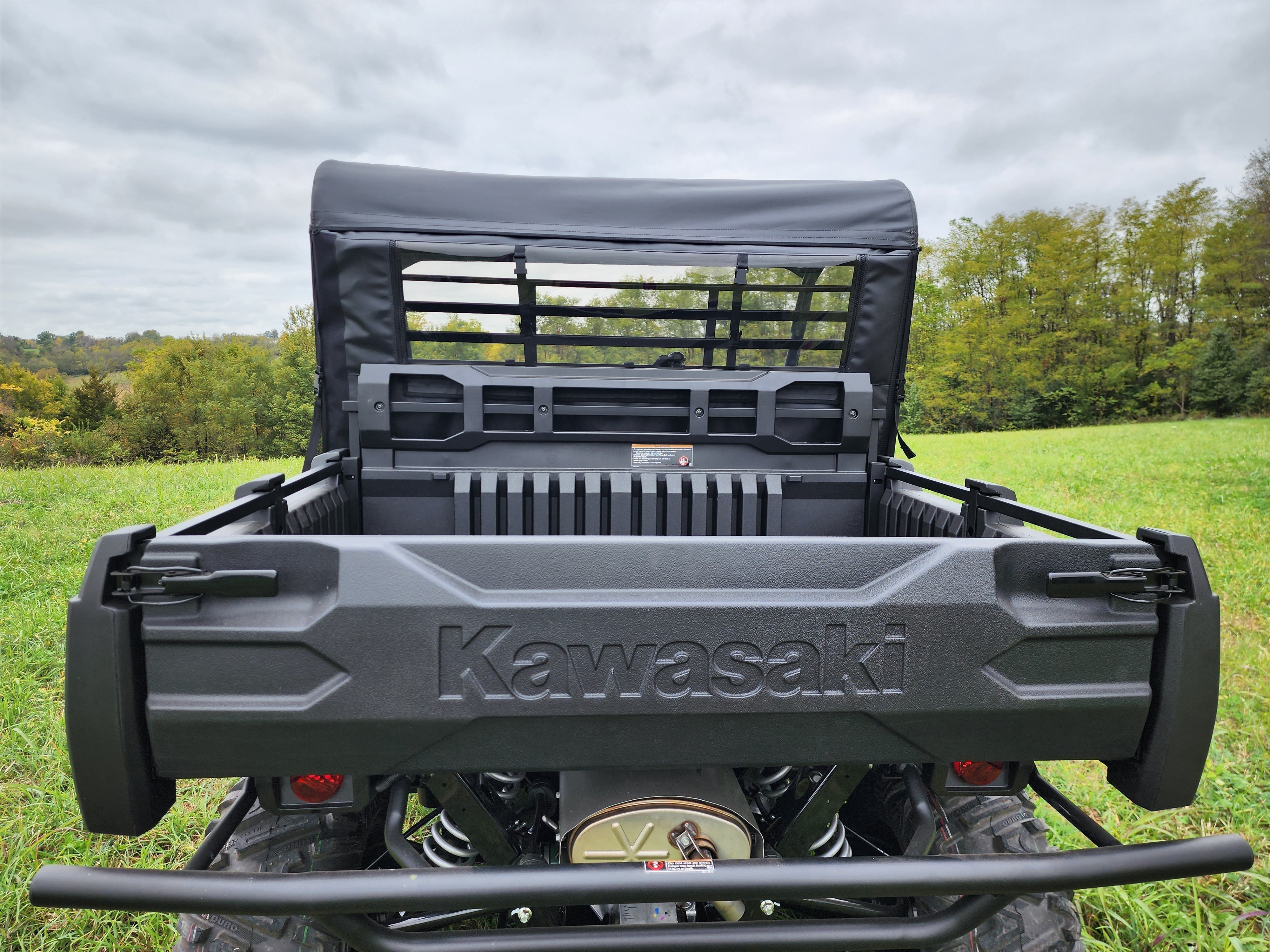 Photo of Kawasaki Pro FXR - Heavy-Duty Canvas Rear Panel by 3 Star UTV - Premium Enclosures for UTVs / Side by Sides