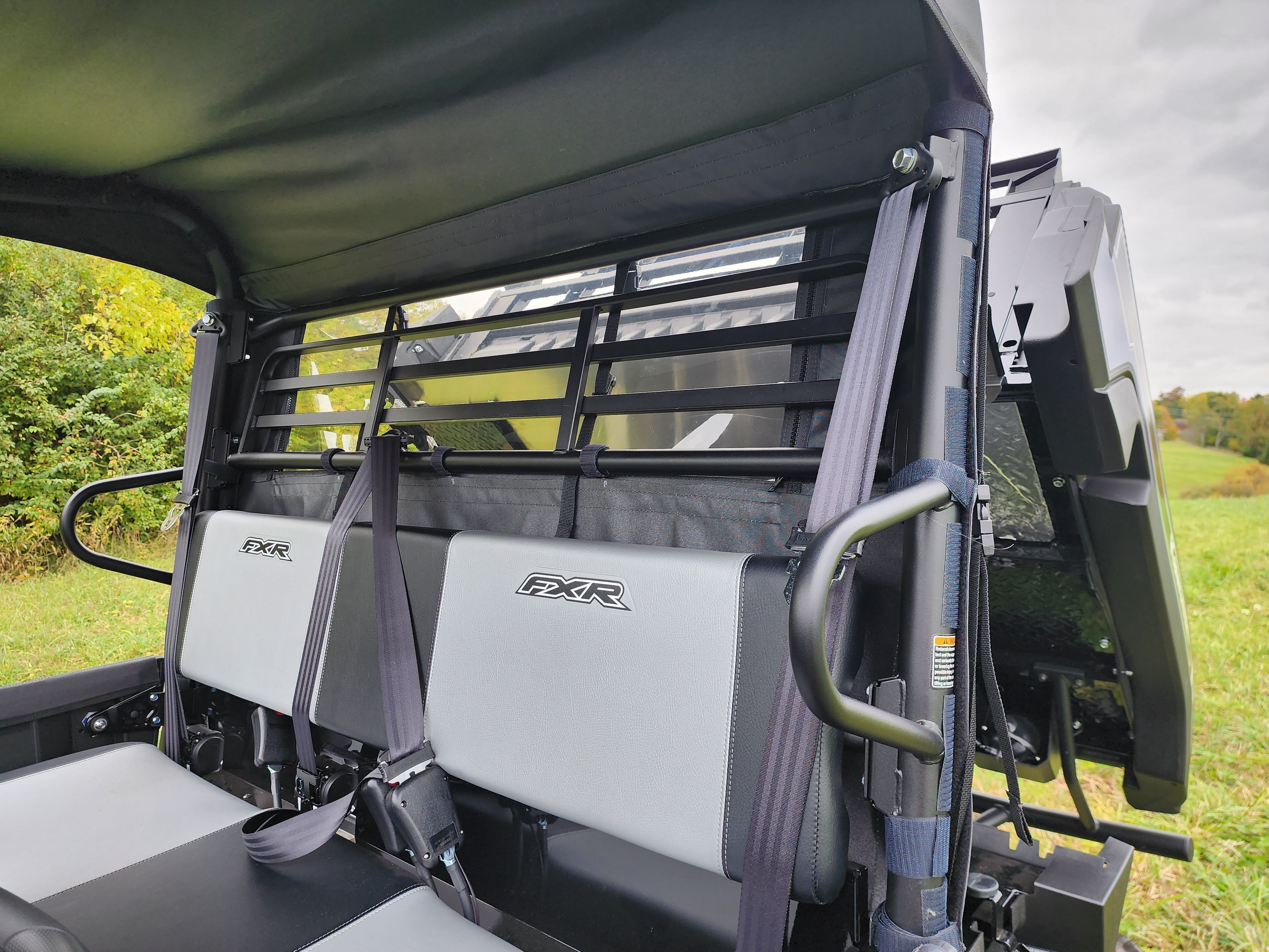 Photo of Kawasaki Pro FXR - Heavy-Duty Canvas Rear Panel by 3 Star UTV - Premium Enclosures for UTVs / Side by Sides