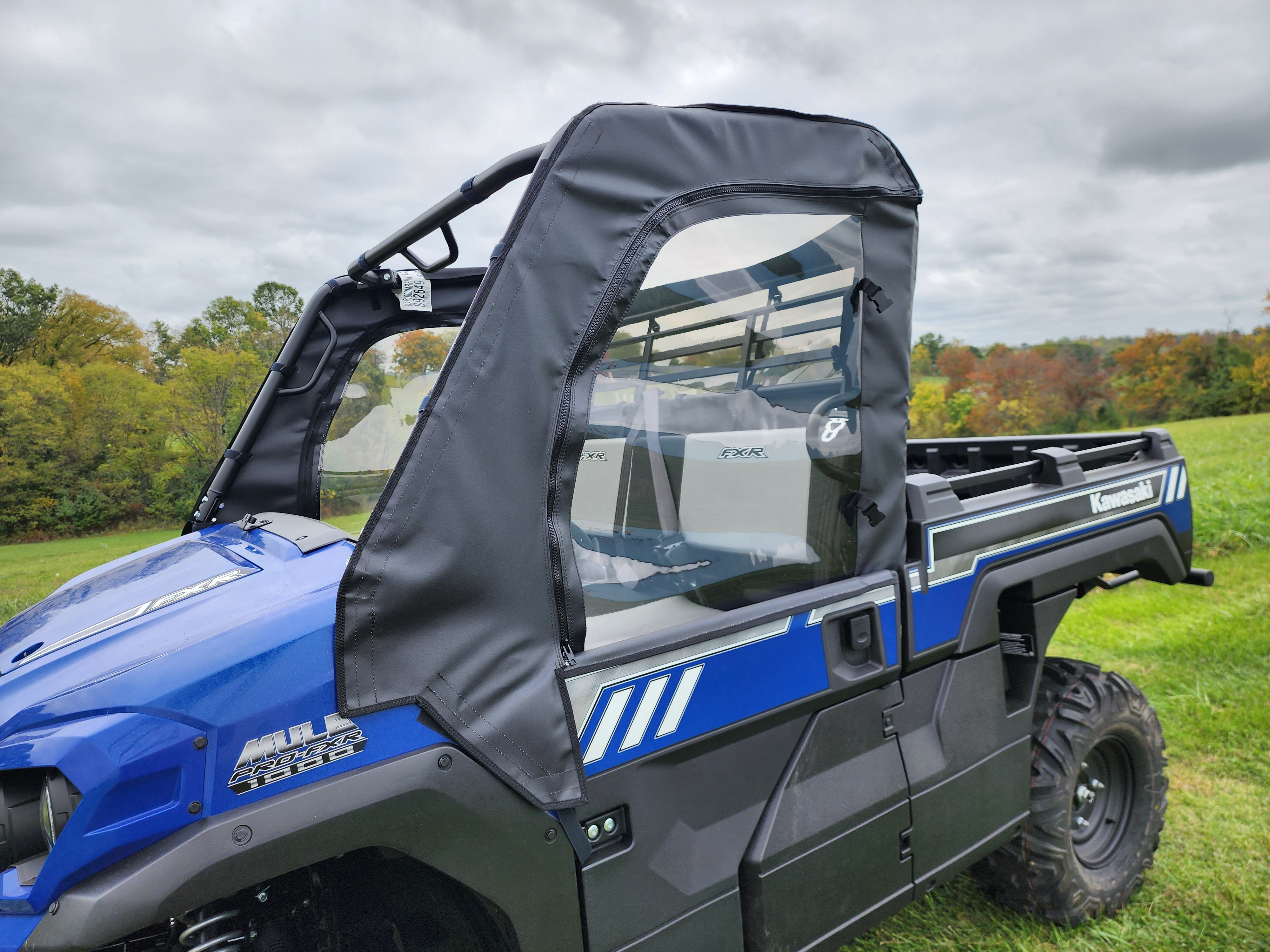 Photo of Kawasaki Pro FXR - Upper Canvas Doors by 3 Star UTV - Premium Enclosures for UTVs / Side by Sides