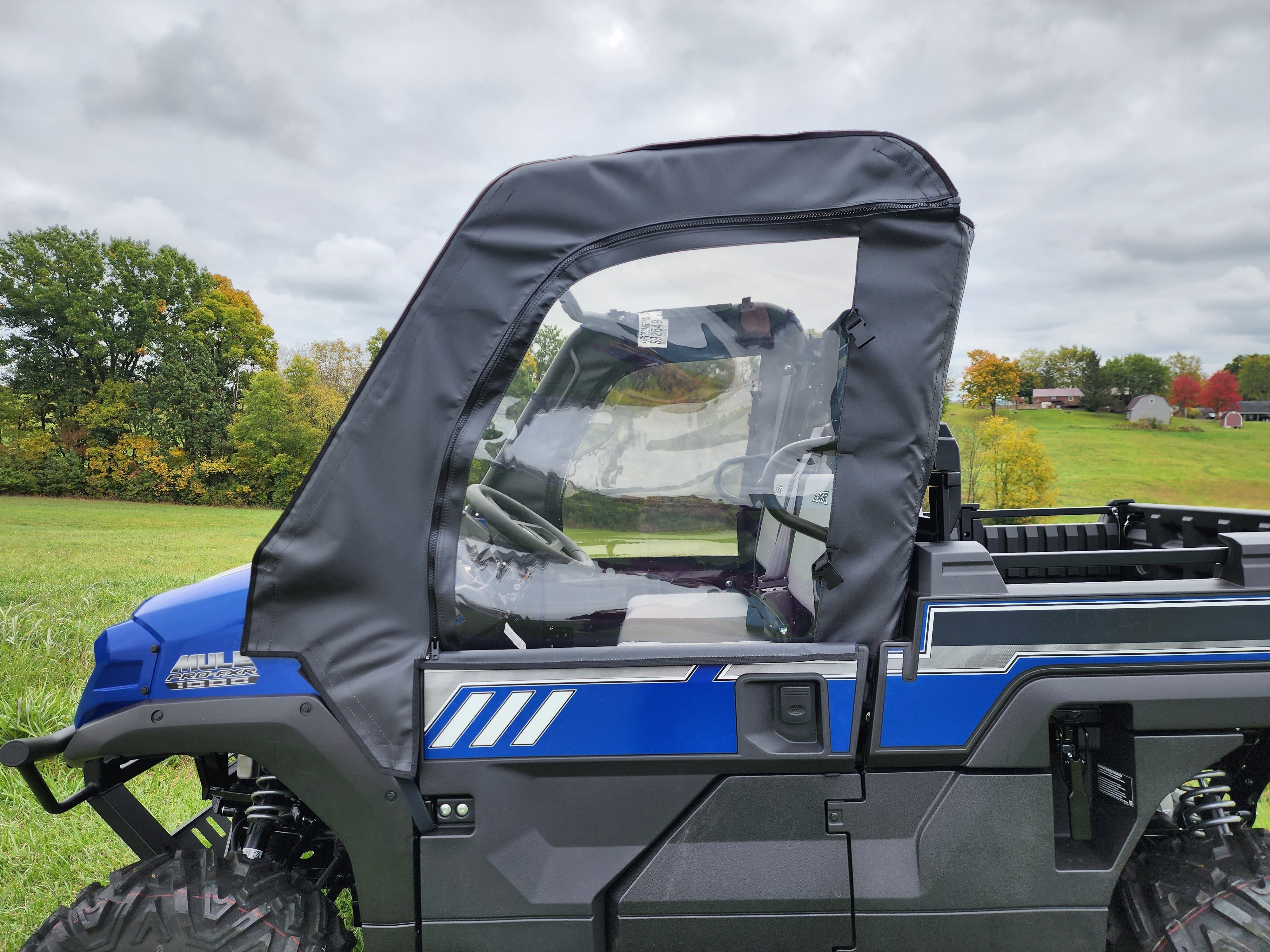 Photo of Kawasaki Pro FXR - Upper Canvas Doors by 3 Star UTV - Premium Enclosures for UTVs / Side by Sides