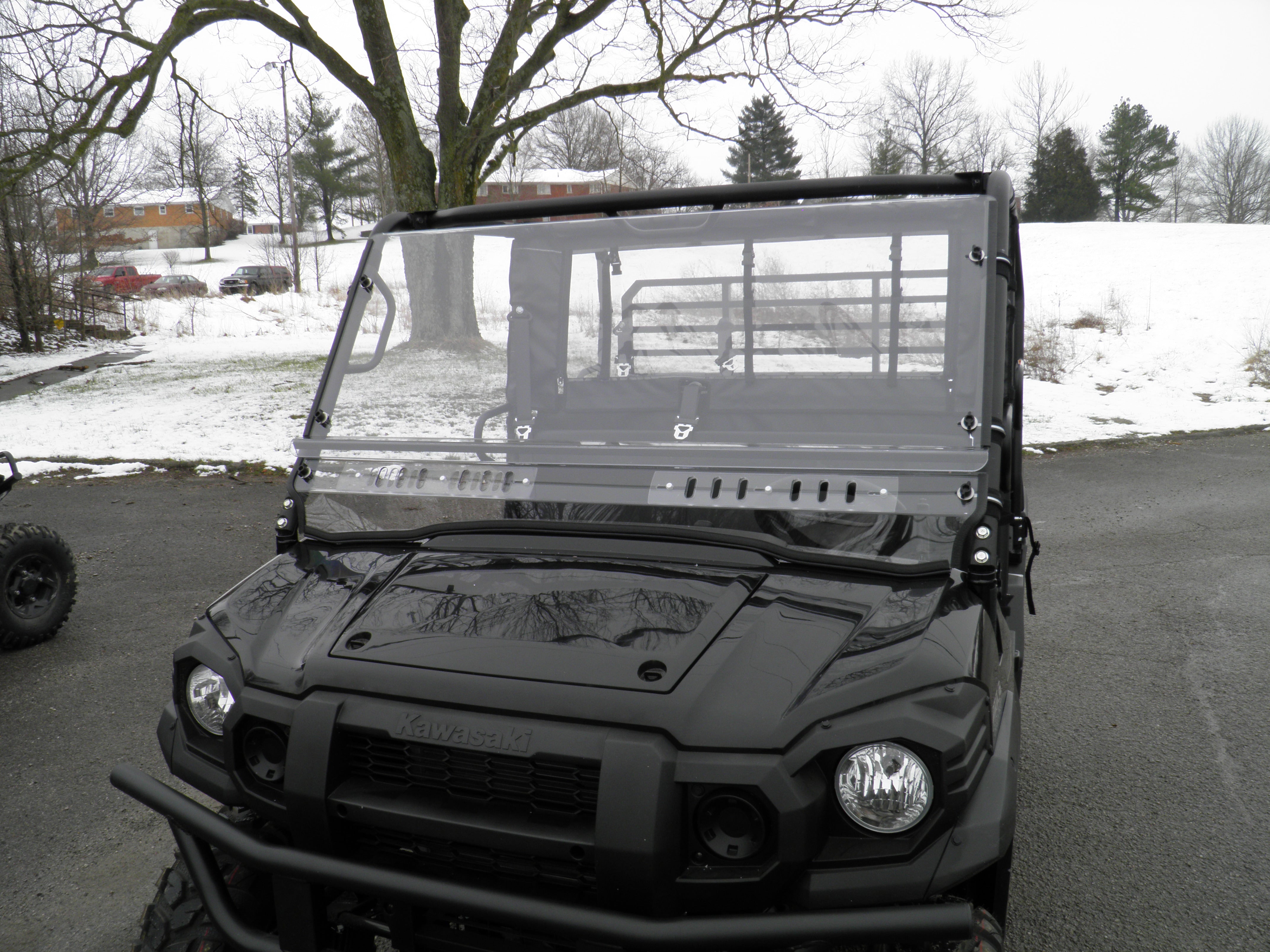 Photo of Kawasaki Pro FXT - 2 Pc Scratch-Resistant Windshield by 3 Star UTV - Premium Windshields for UTVs / Side by Sides