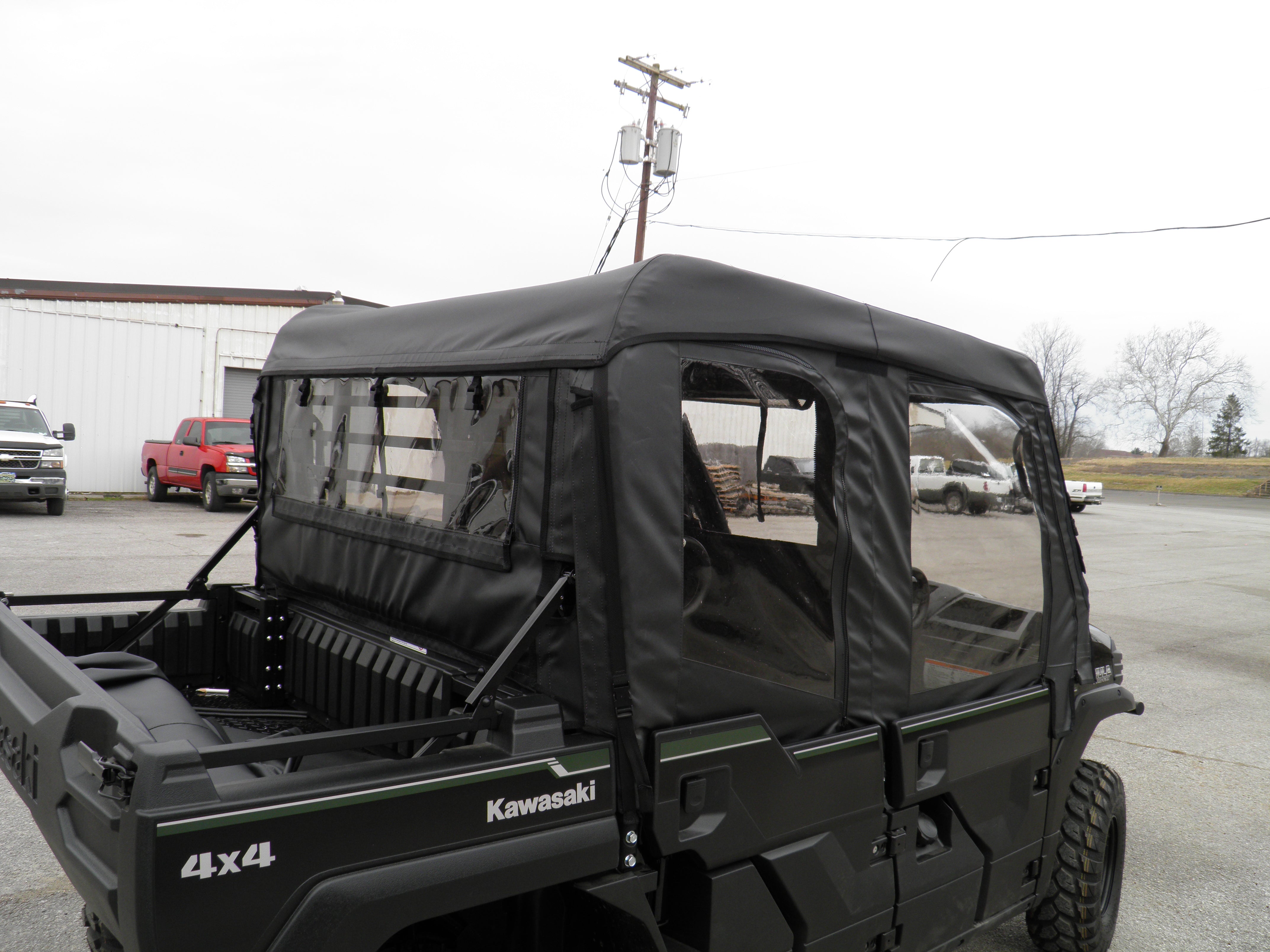 Photo of Kawasaki Pro FXT - Full Cab Enclosure for Hard Windshield (Full Doors) by 3 Star UTV - Premium Enclosures for UTVs / Side by Sides