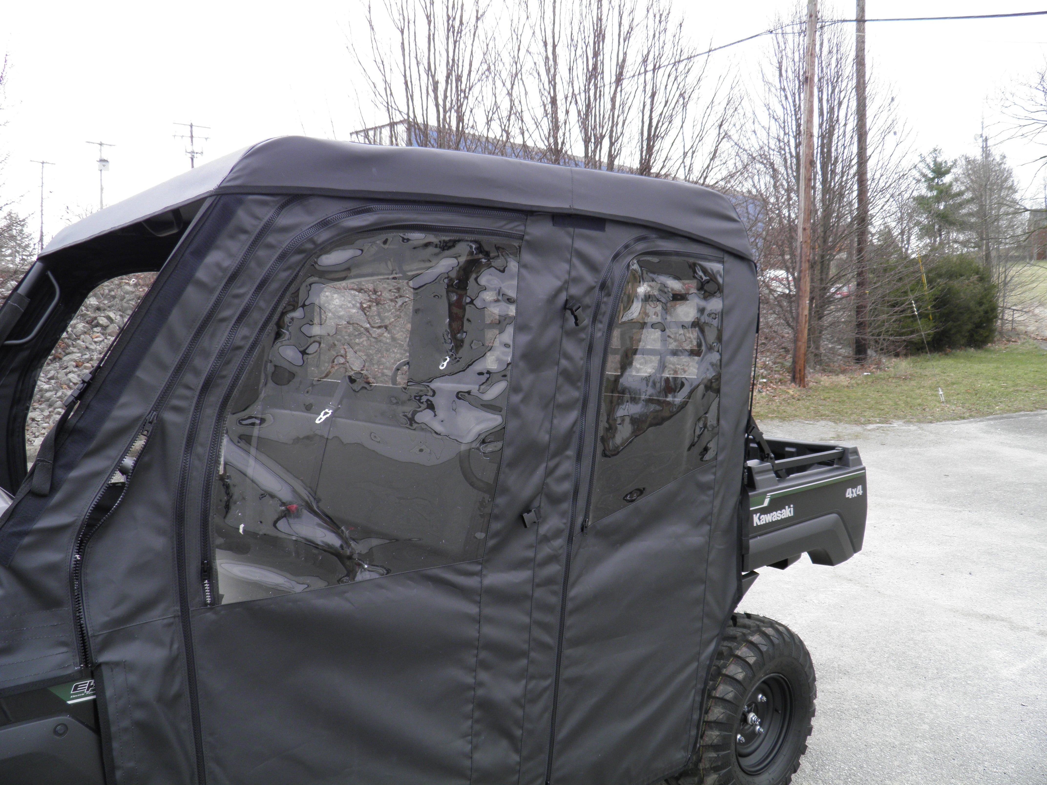 Photo of Kawasaki Pro FXT - Full Cab Enclosure for Hard Windshield (Full Doors) by 3 Star UTV - Premium Enclosures for UTVs / Side by Sides