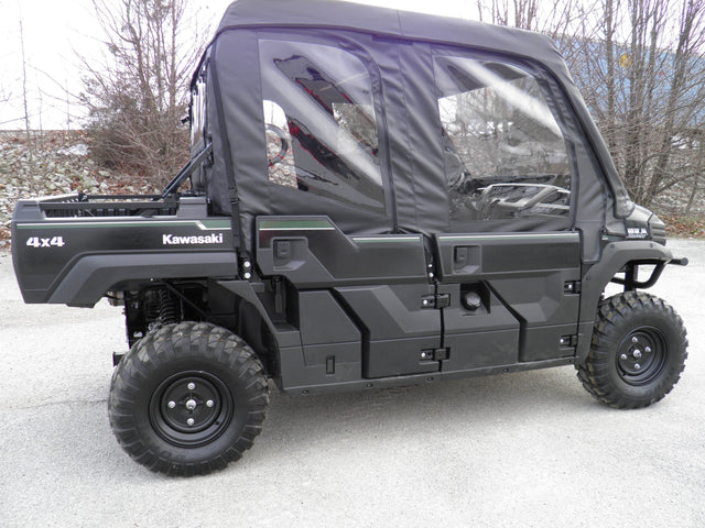 Photo of Kawasaki Pro FXT - Full Cab Enclosure with Vinyl Windshield (Half Doors) by 3 Star UTV - Premium Enclosures for UTVs / Side by Sides