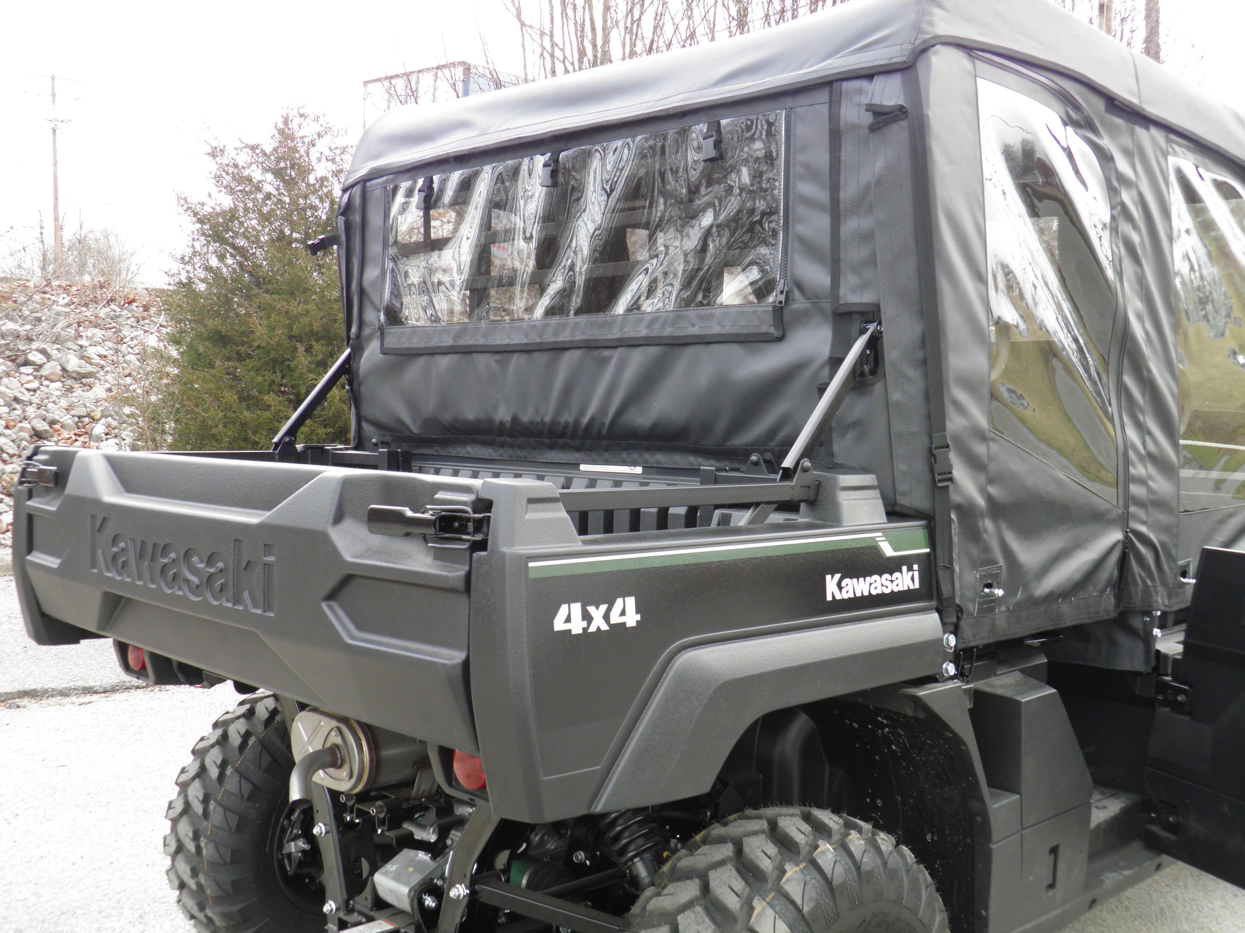 Photo of Kawasaki Pro FXT - Full Cab Enclosure with Vinyl Windshield (Full Doors) by 3 Star UTV - Premium Enclosures for UTVs / Side by Sides