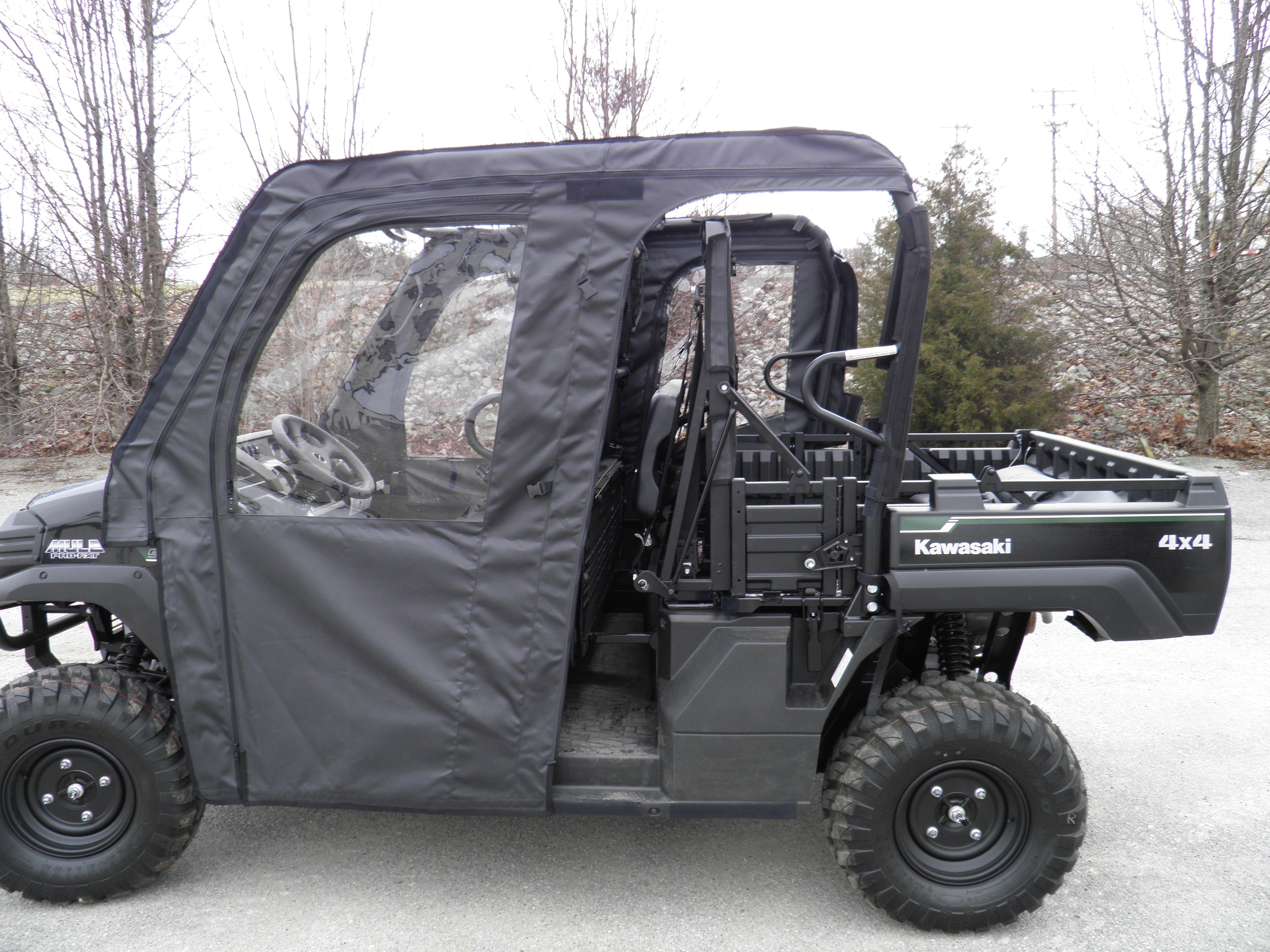 Photo of Kawasaki Pro FXT - Soft Doors (Full Doors) by 3 Star UTV - Premium Enclosures for UTVs / Side by Sides