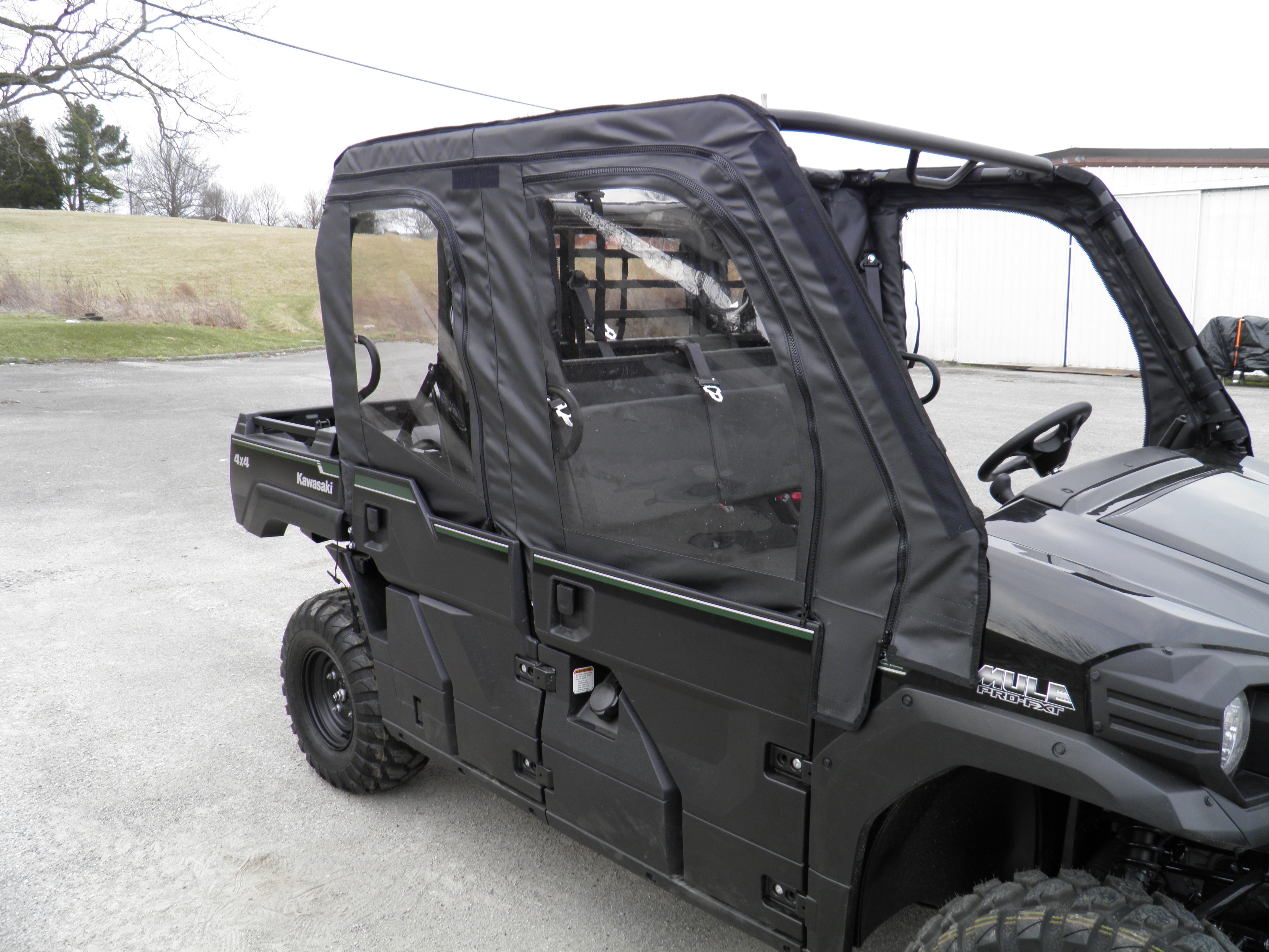Photo of Kawasaki Pro FXT - Soft Doors (Half Doors) by 3 Star UTV - Premium Enclosures for UTVs / Side by Sides