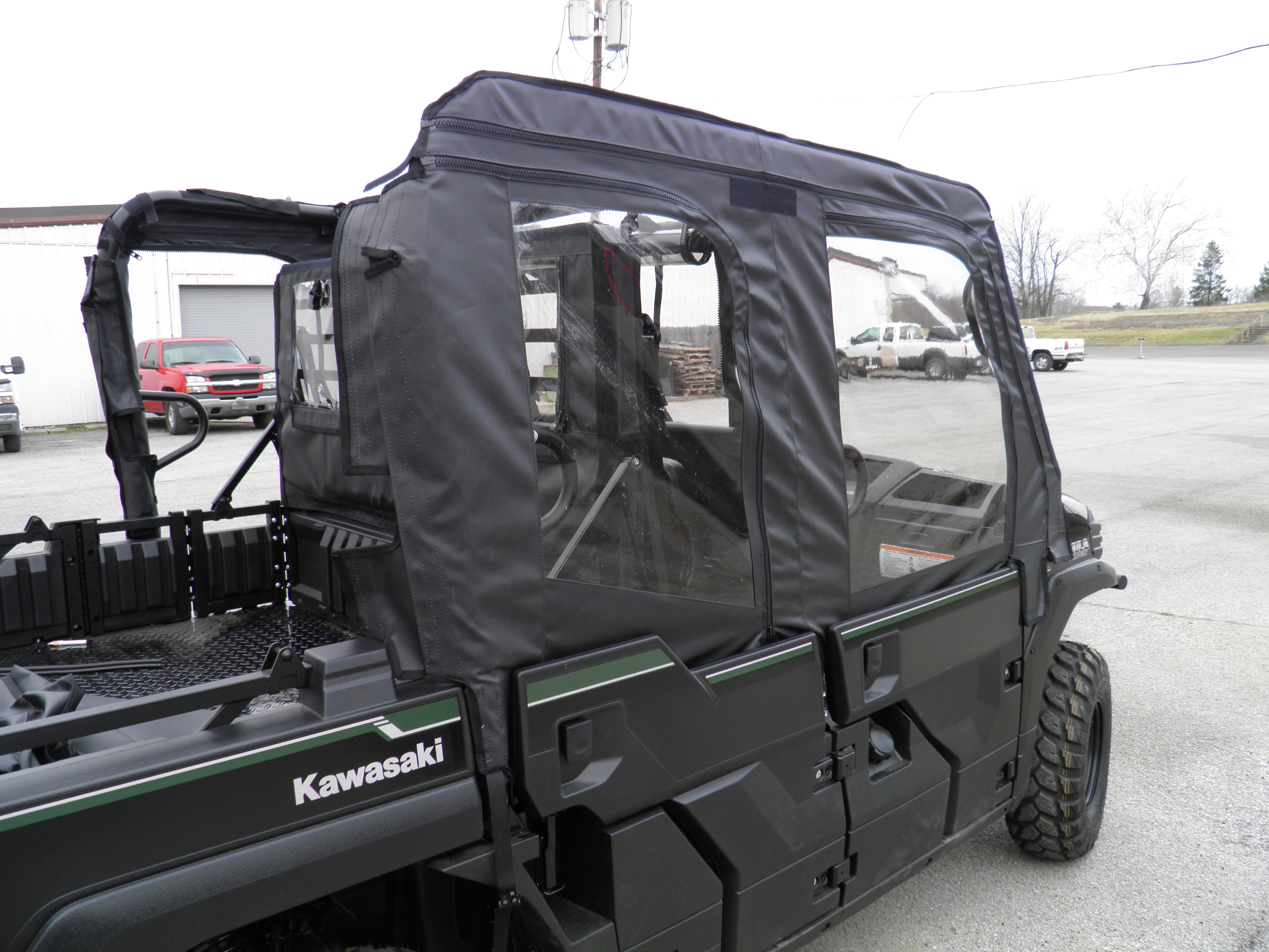 Photo of Kawasaki Pro FXT - Soft Doors (Half Doors) by 3 Star UTV - Premium Enclosures for UTVs / Side by Sides