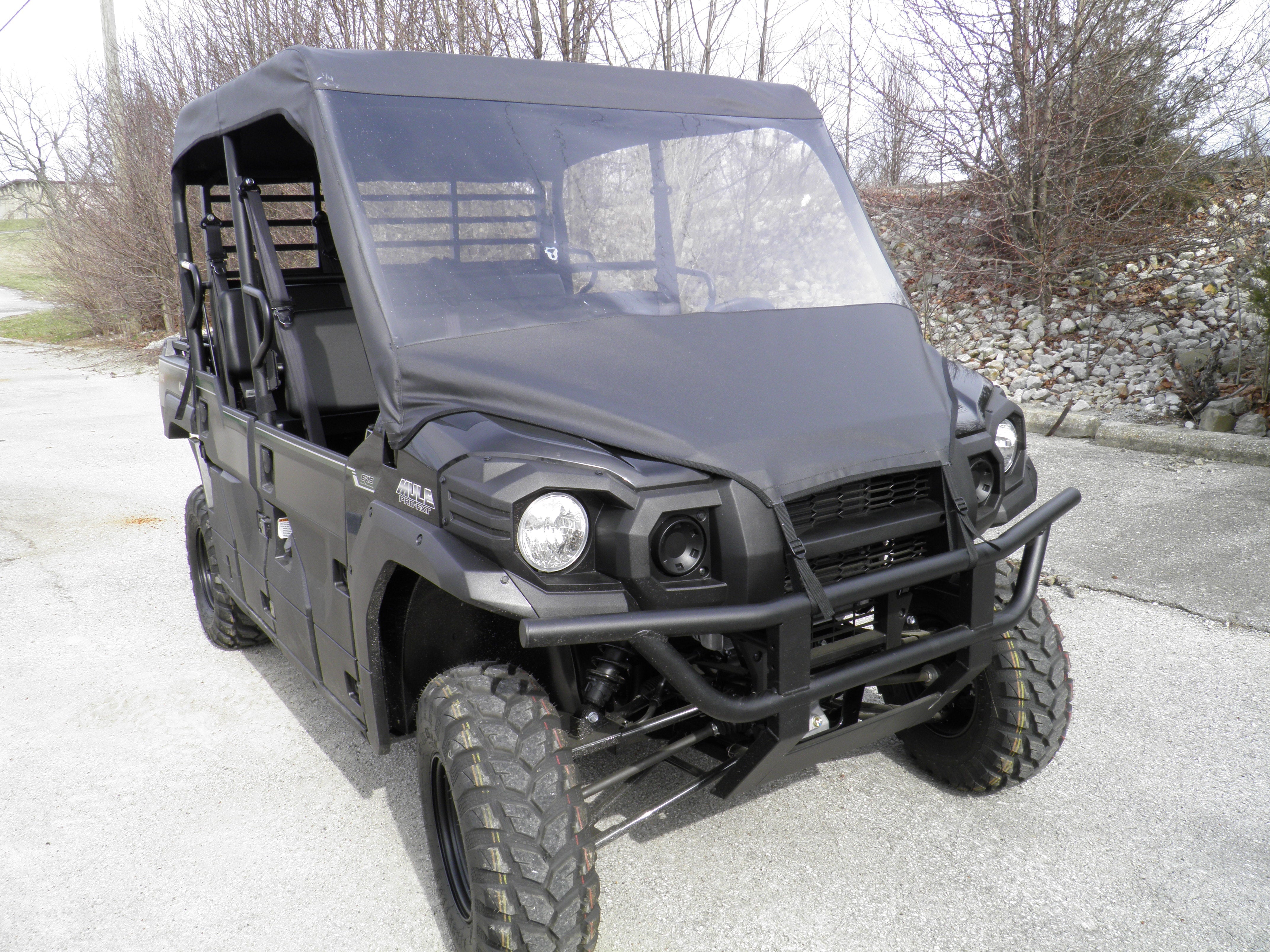 Photo of Kawasaki Pro FXT - Vinyl Windshield/Top Combo by 3 Star UTV - Premium Enclosures for UTVs / Side by Sides
