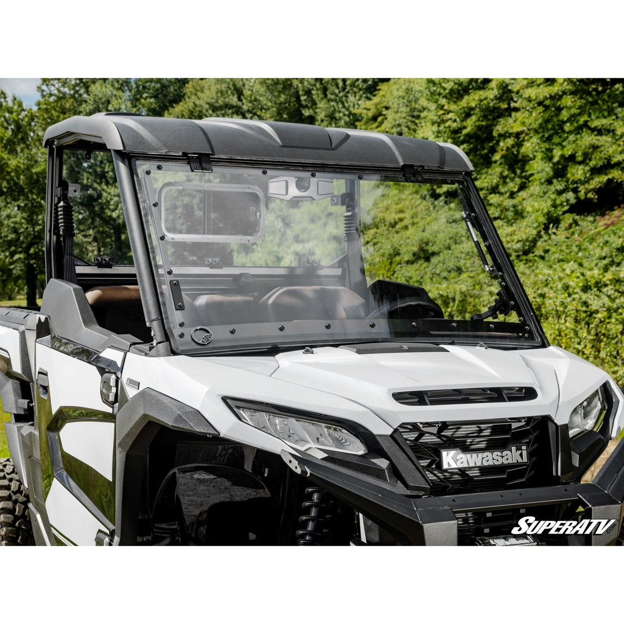 Kawasaki Ridge Scratch-Resistant Flip Windshield