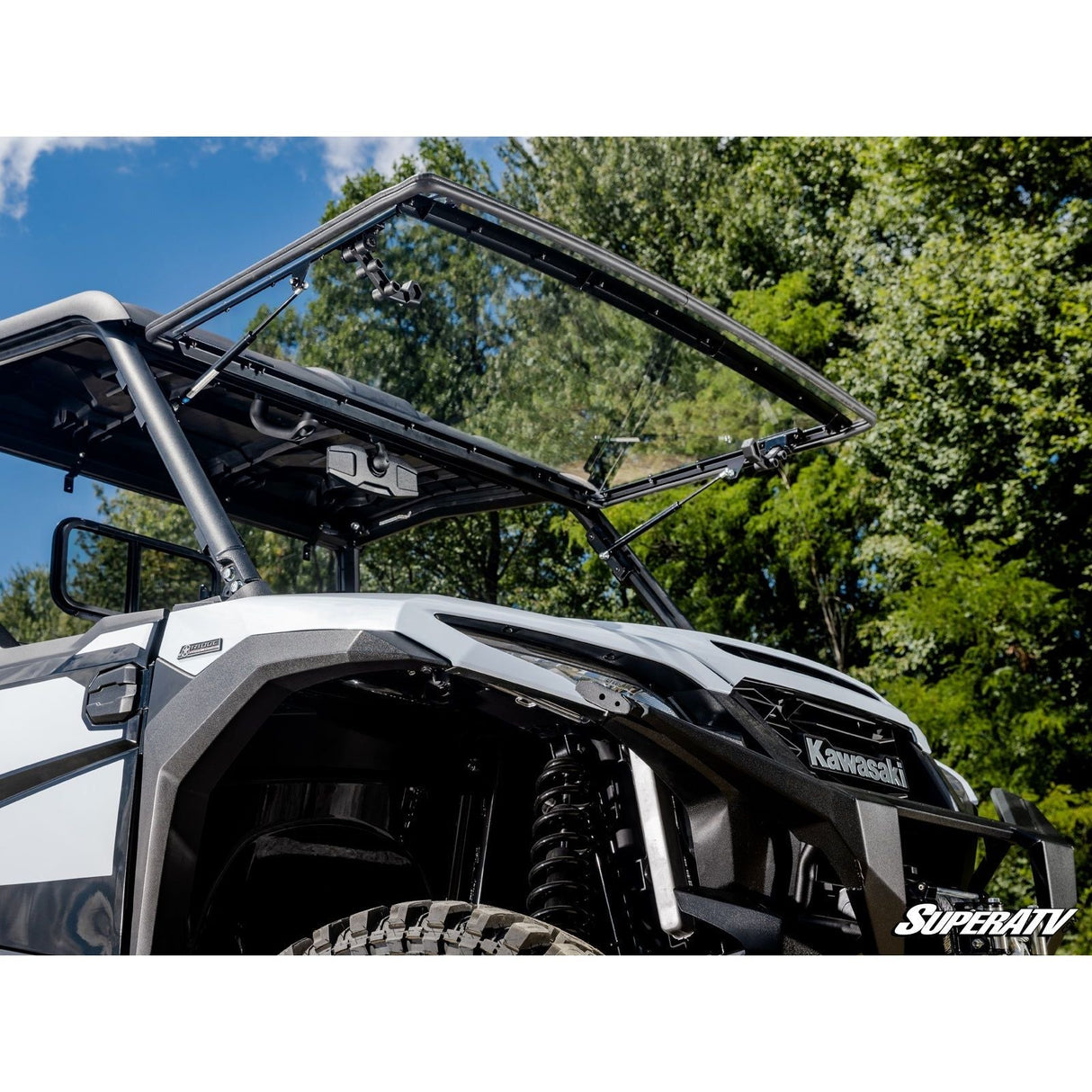 Kawasaki Ridge Scratch-Resistant Flip Windshield